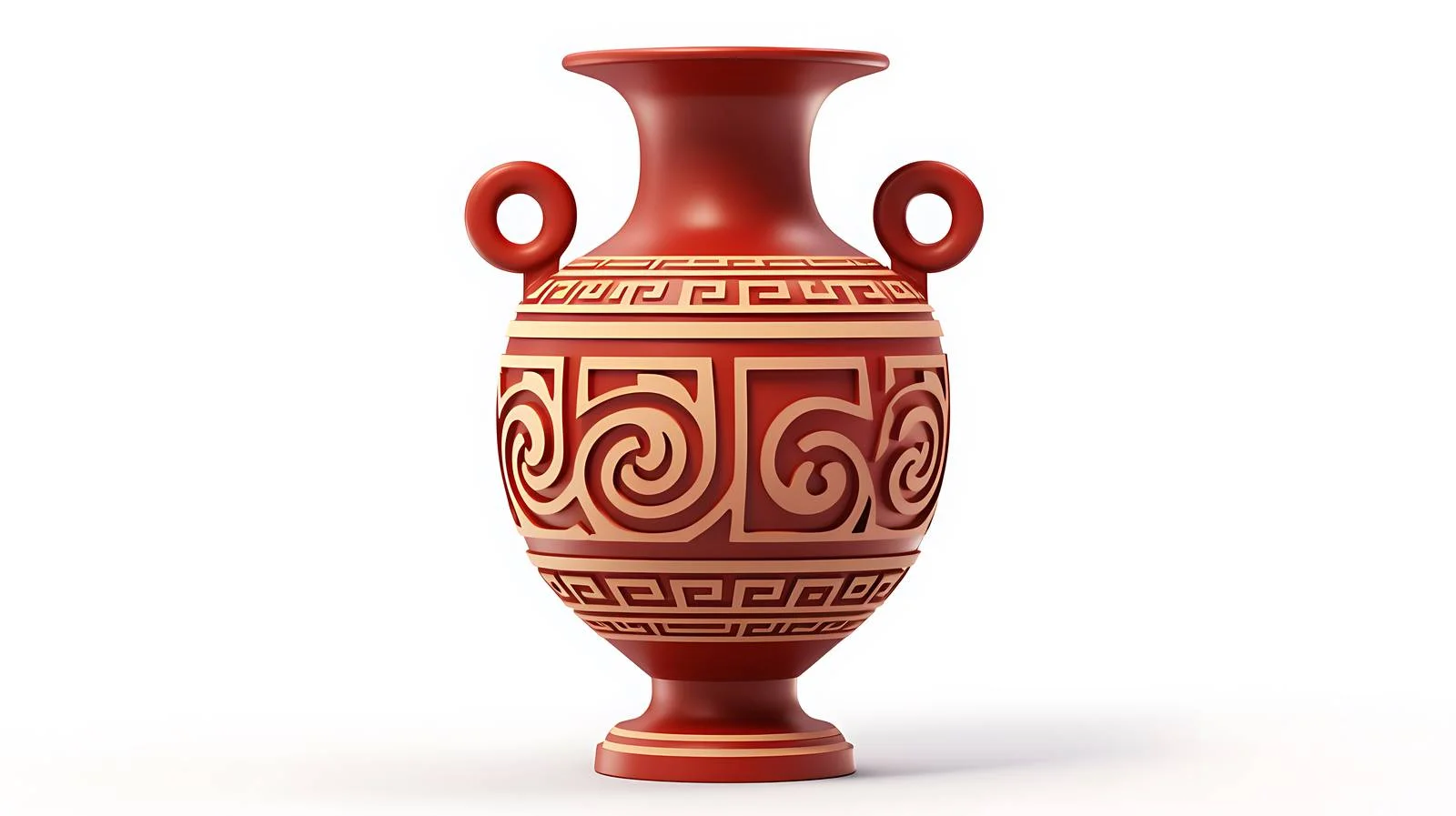 Ancient Greek Wine Vase with Meander Pattern — free download from Dotvec