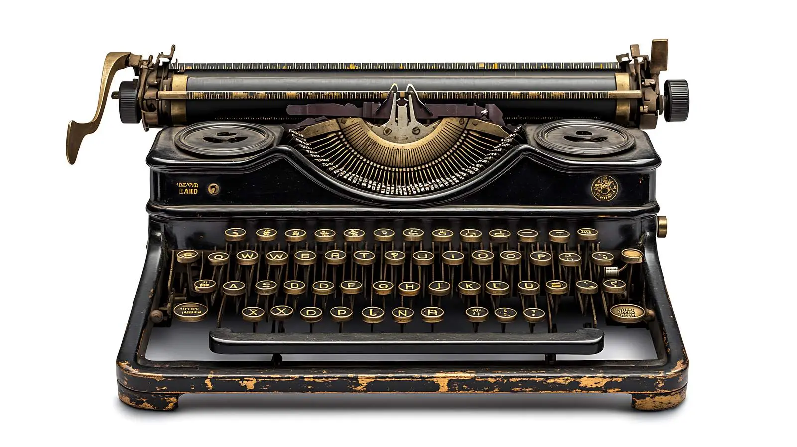 Vintage Typewriter Front View — free download from Dotvec