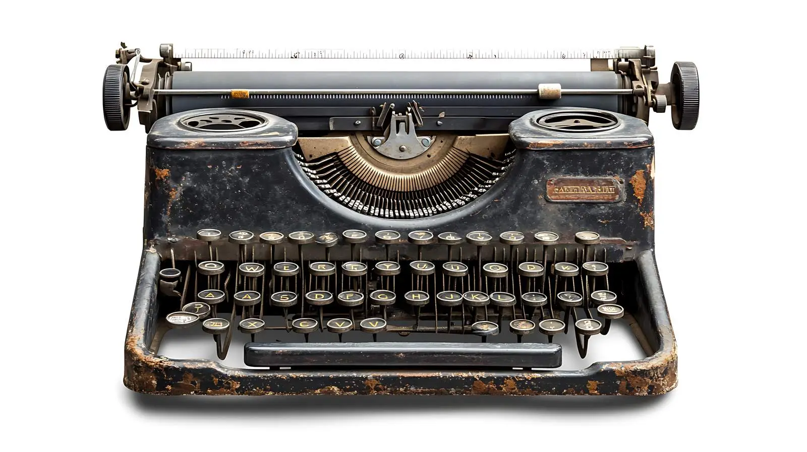 Vintage Typewriter Front View — free download from Dotvec