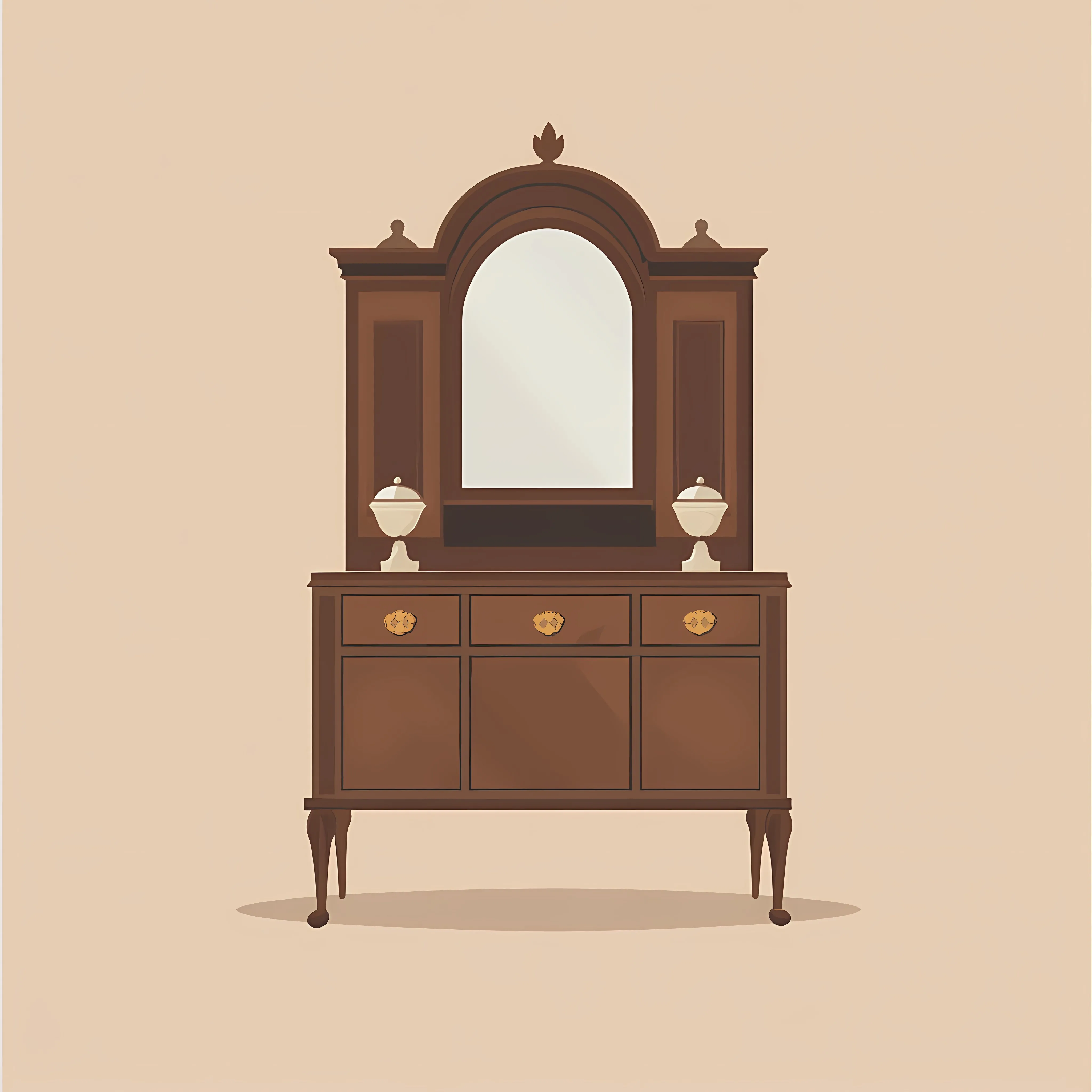 Antique Furniture Vector Illustration Design — free download from Dotvec