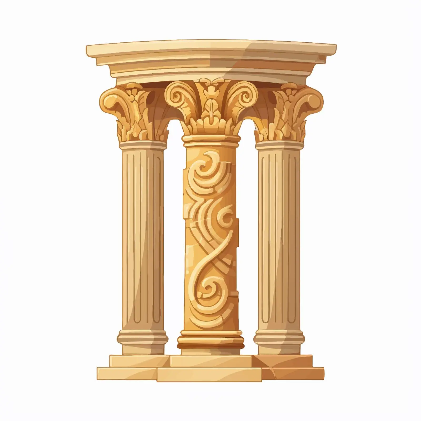 Antique Greek Column Historic Architectural Element – free pedestal image from Dotvec
