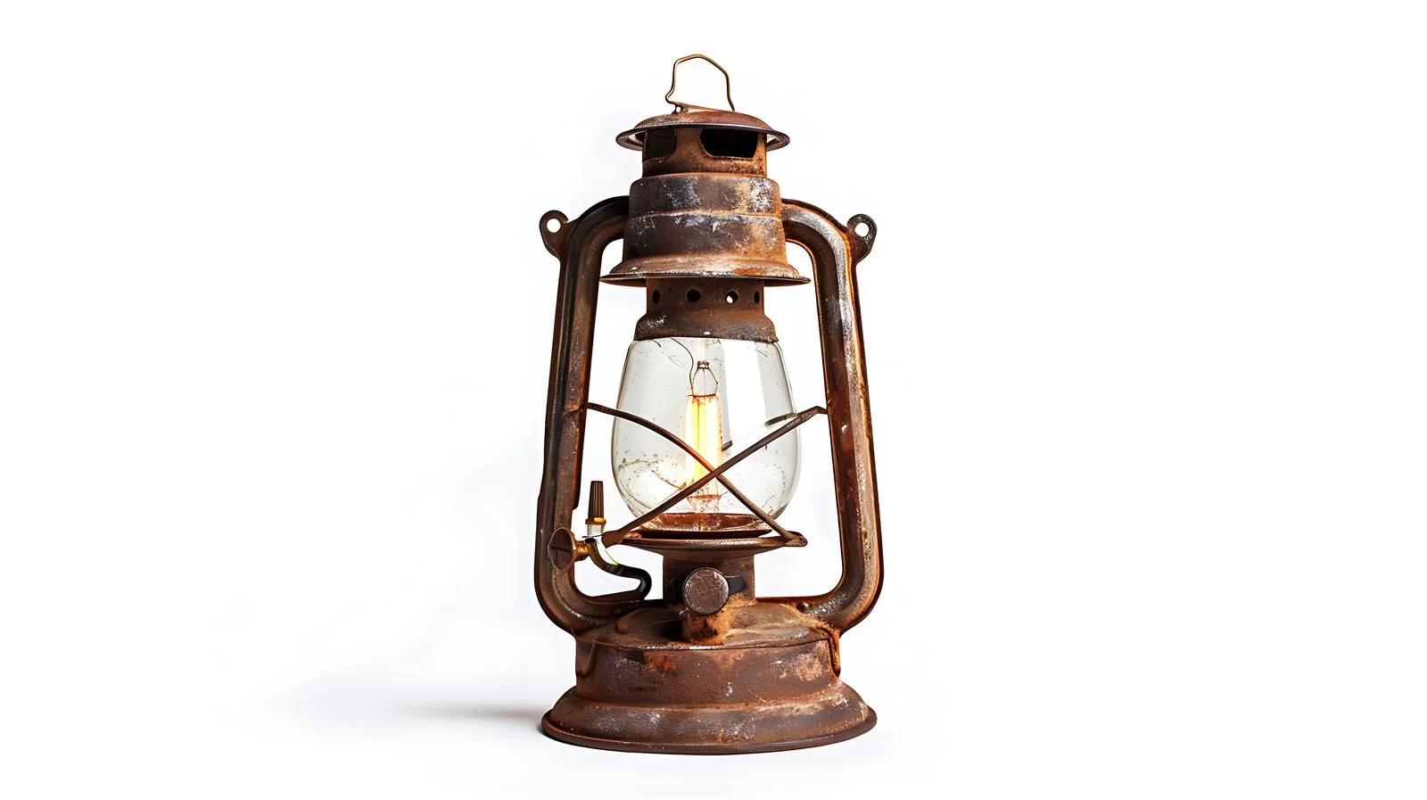 Vintage Oil Lamp on White Background — free download from Dotvec