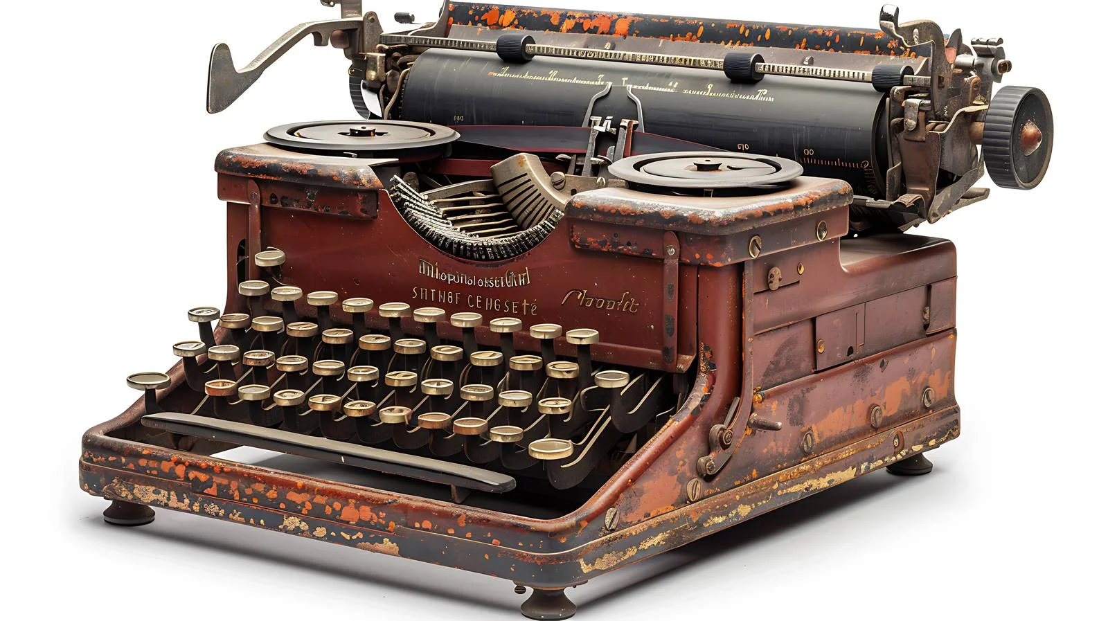 Vintage Typewriter on White Background — free download from Dotvec