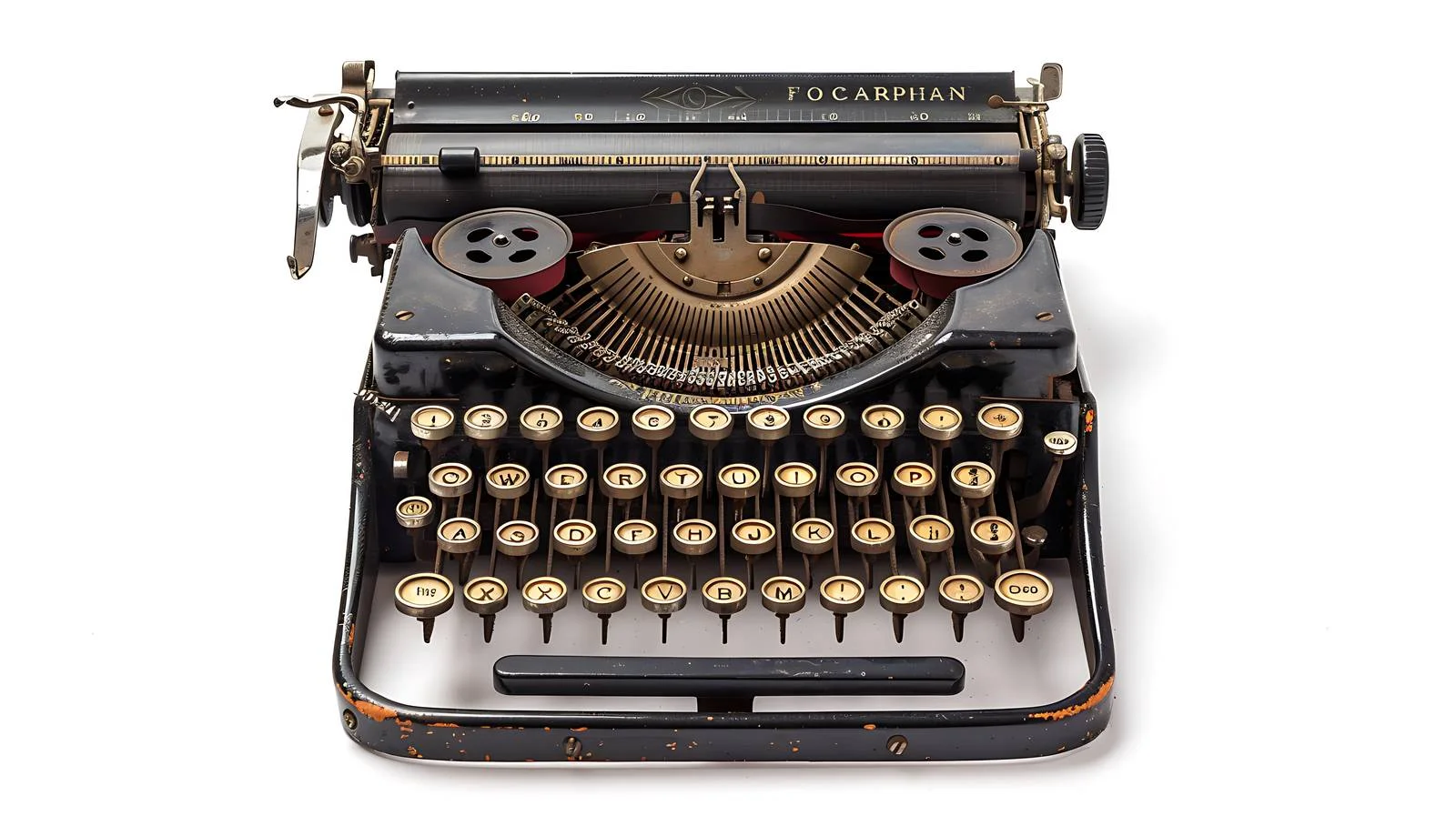 Vintage Typewriter on White Background — free download from Dotvec