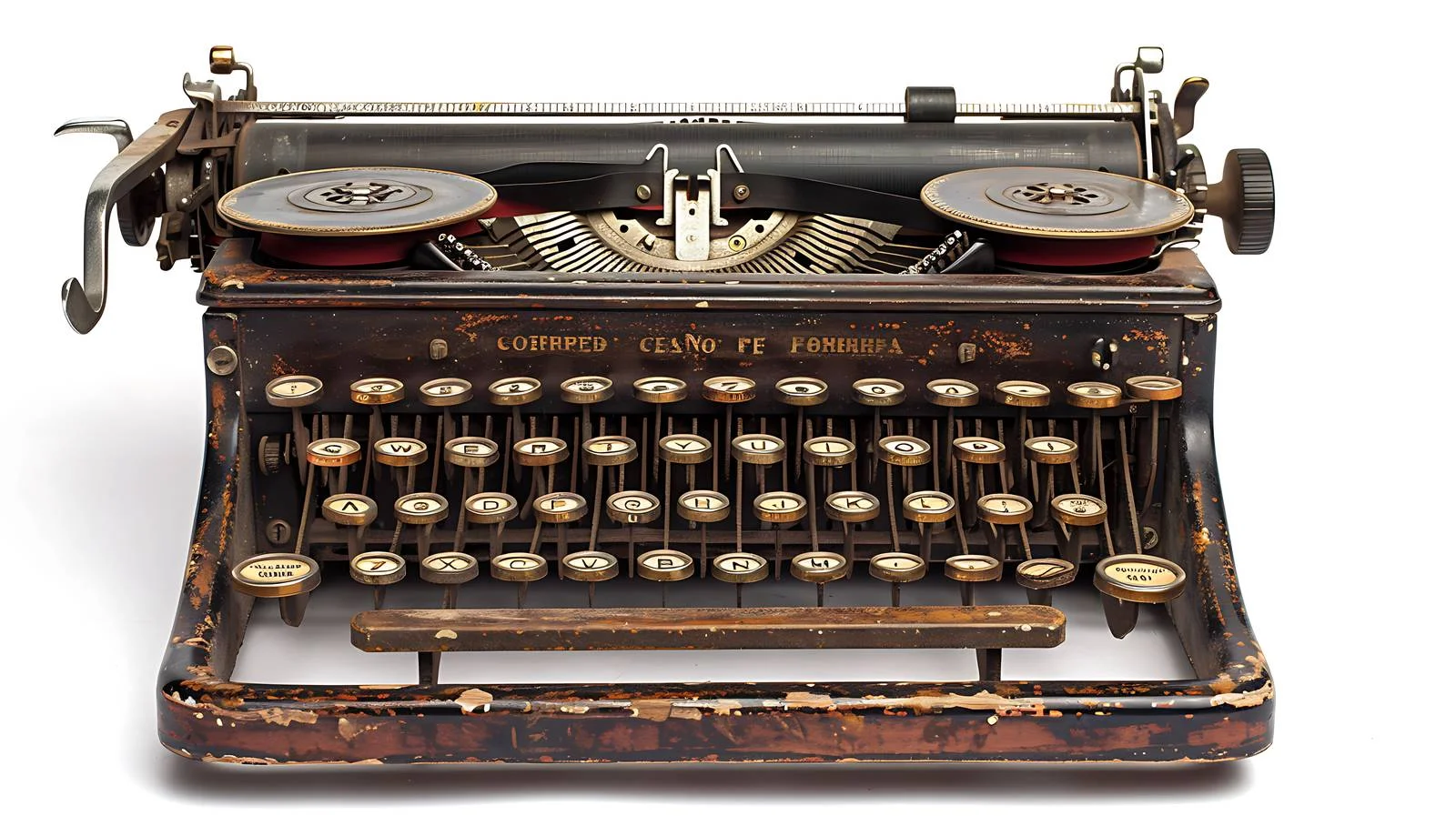 Vintage typewriter on white background — free download from Dotvec