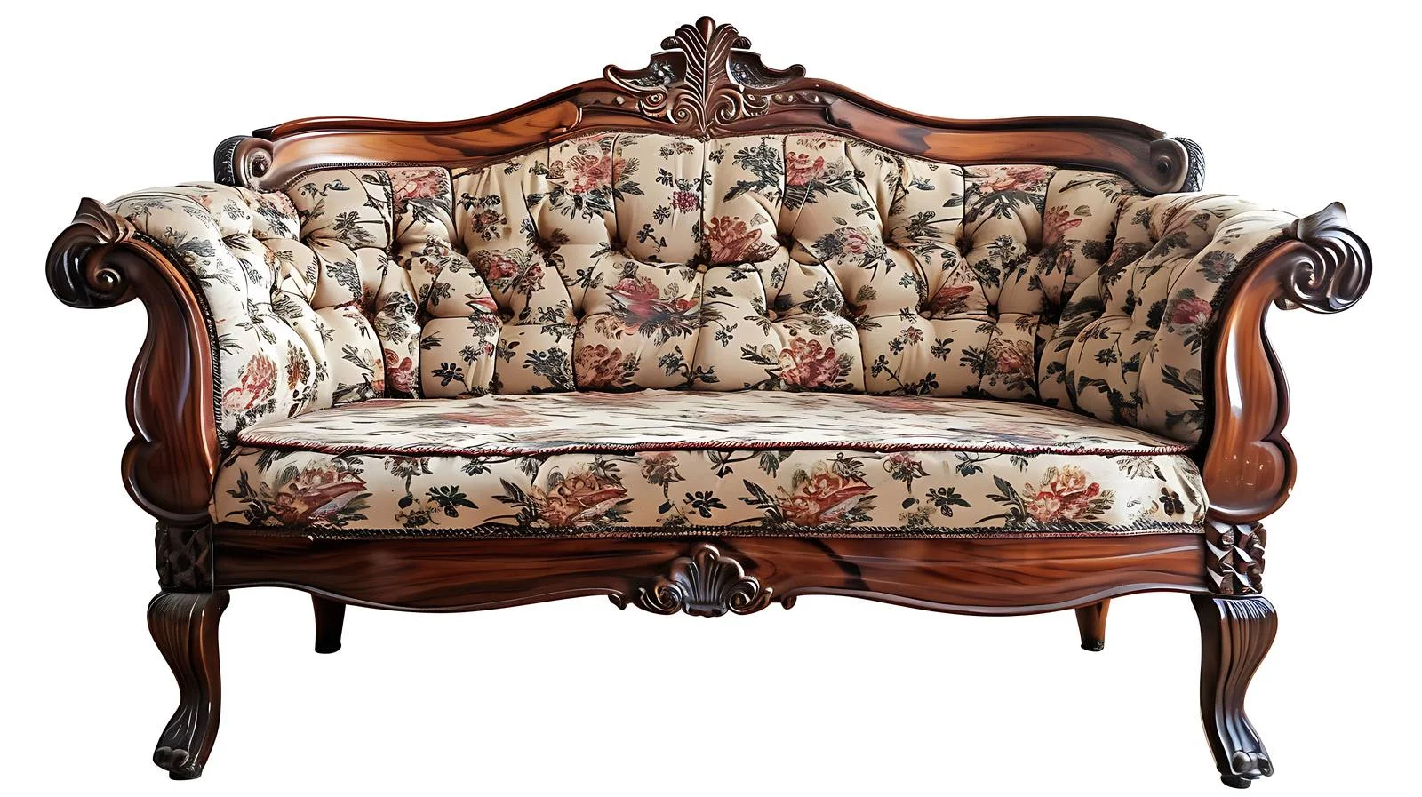 Elegant Victorian Sofa Table Isolated White — free download from Dotvec