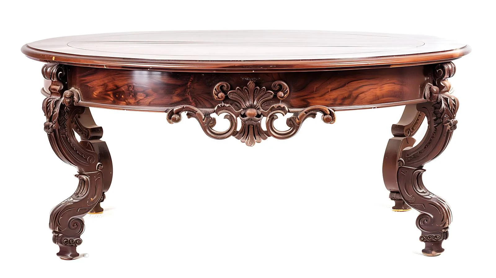 Elegant Victorian Sofa Table on White — free download from Dotvec