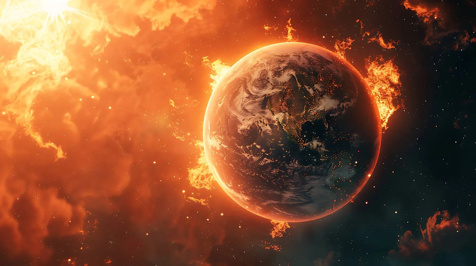 Burning Plane Apocalypse Background — free download from Dotvec