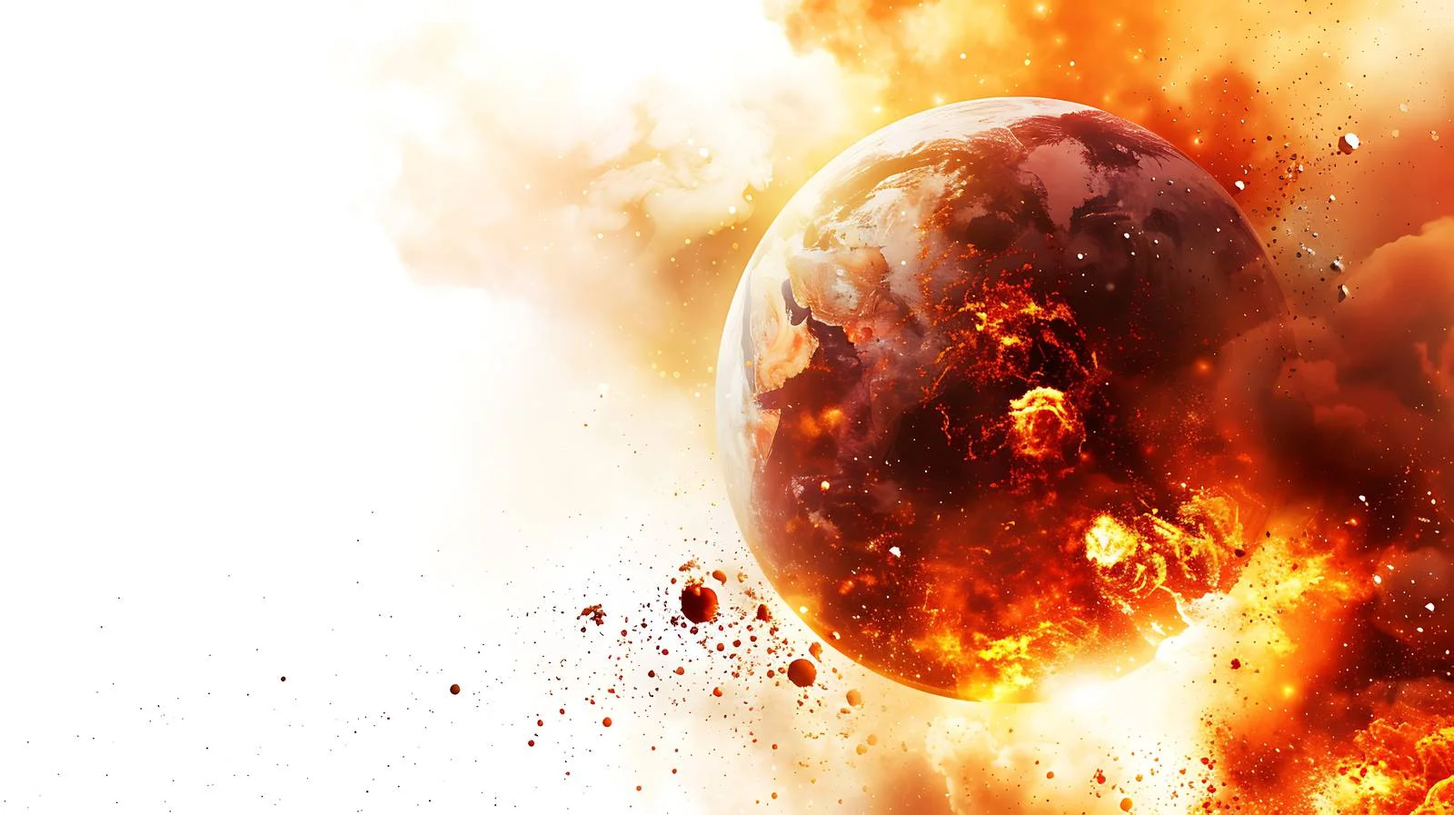Apocalyptic Burning Plane Background — free download from Dotvec