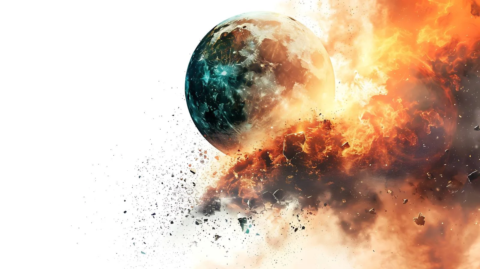 Apocalyptic Burning Plane Abstract Background — free download from Dotvec