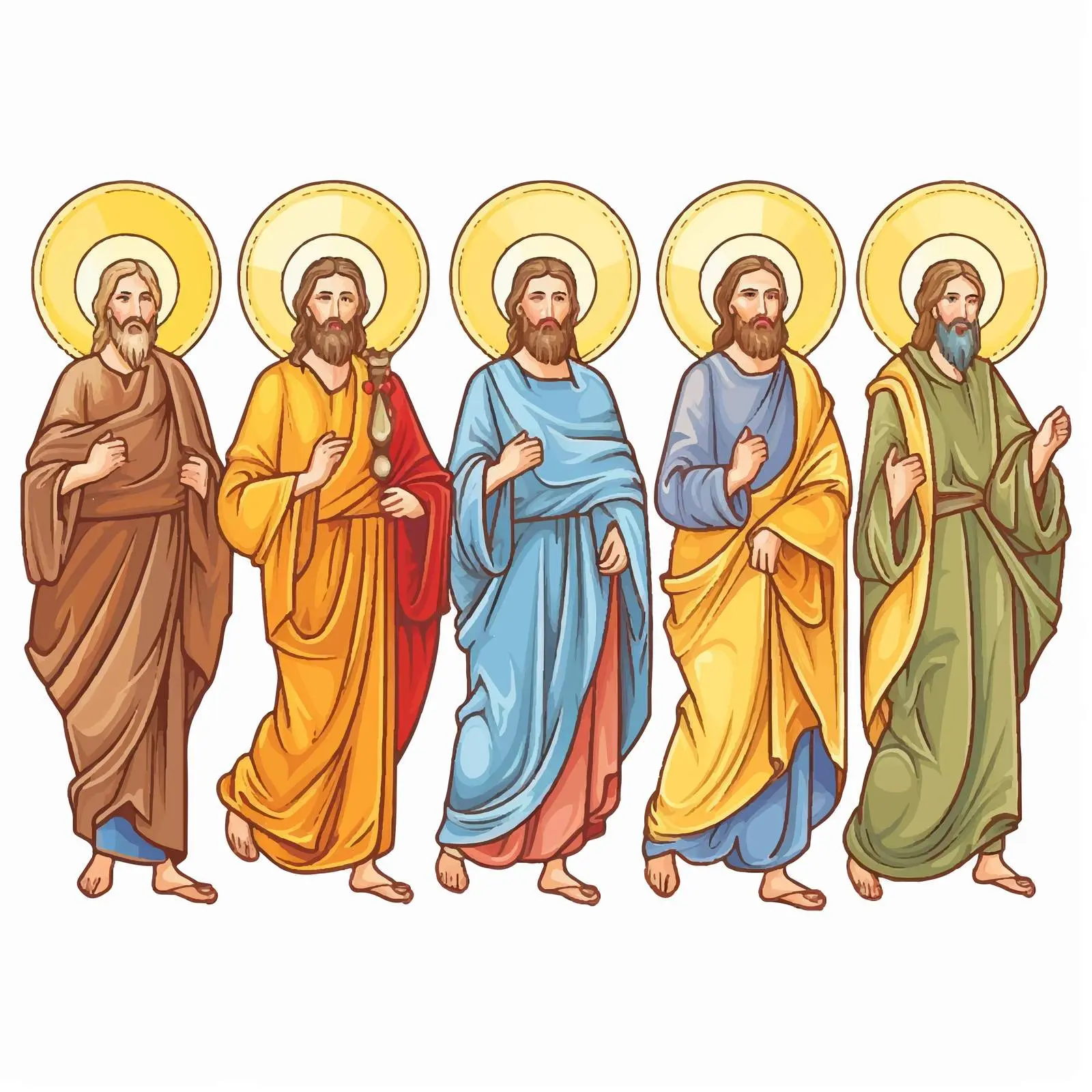Apostles Illustration After Resurrection Appearance – free geometry image from Dotvec