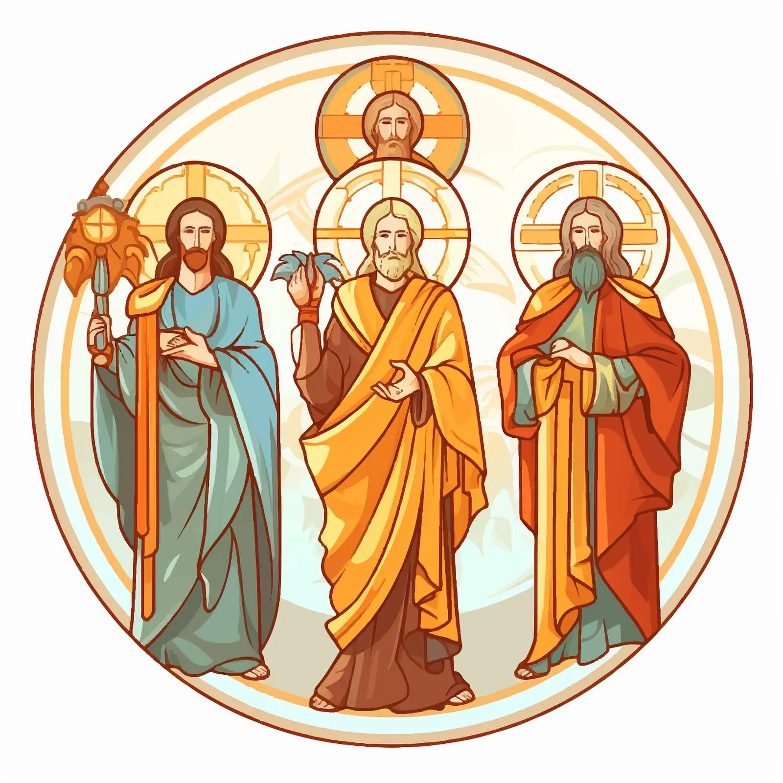 Apostles Illustrating Post-Resurrection Appearance — free download from Dotvec