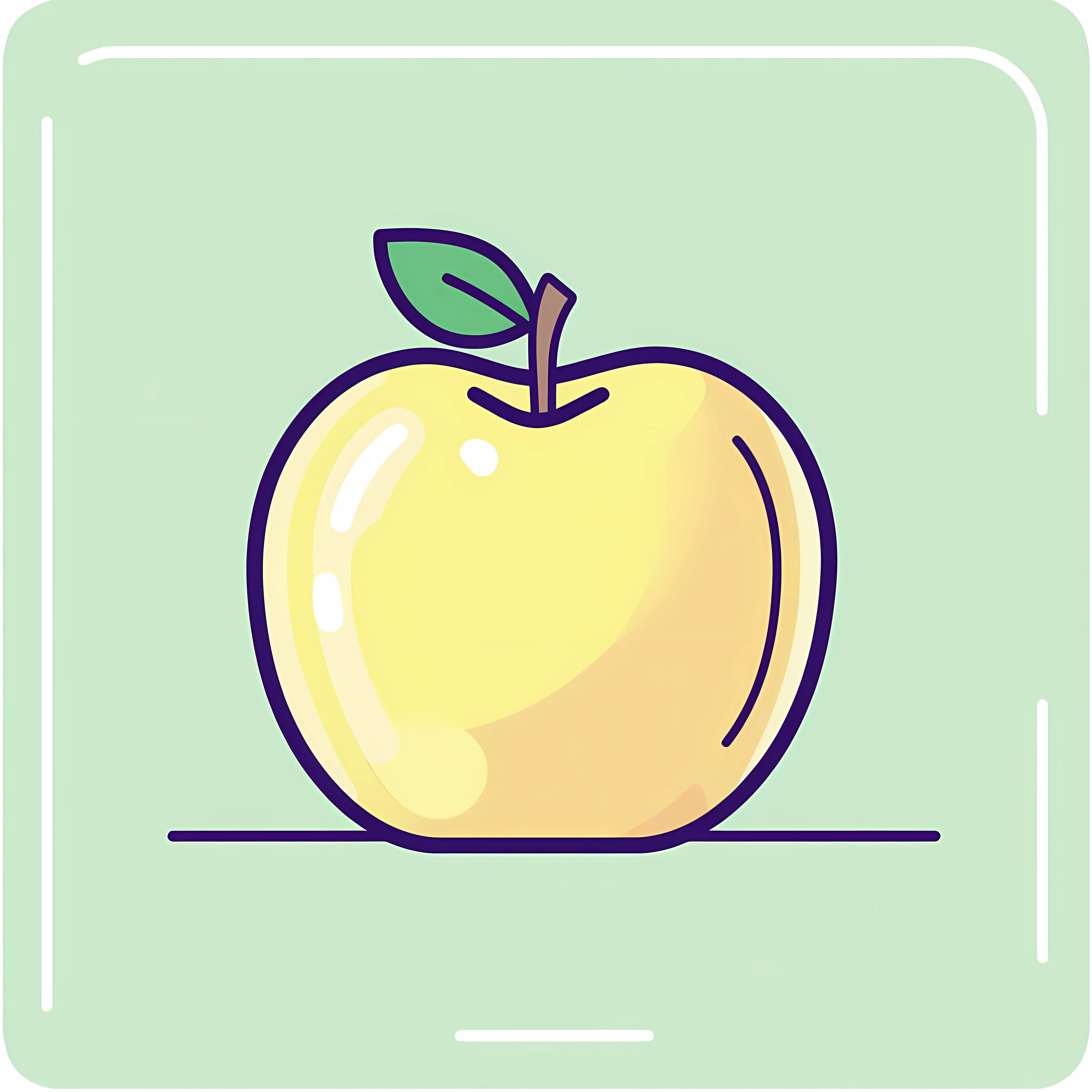 Apple Fruit Icon Vector on White Background — free download from Dotvec