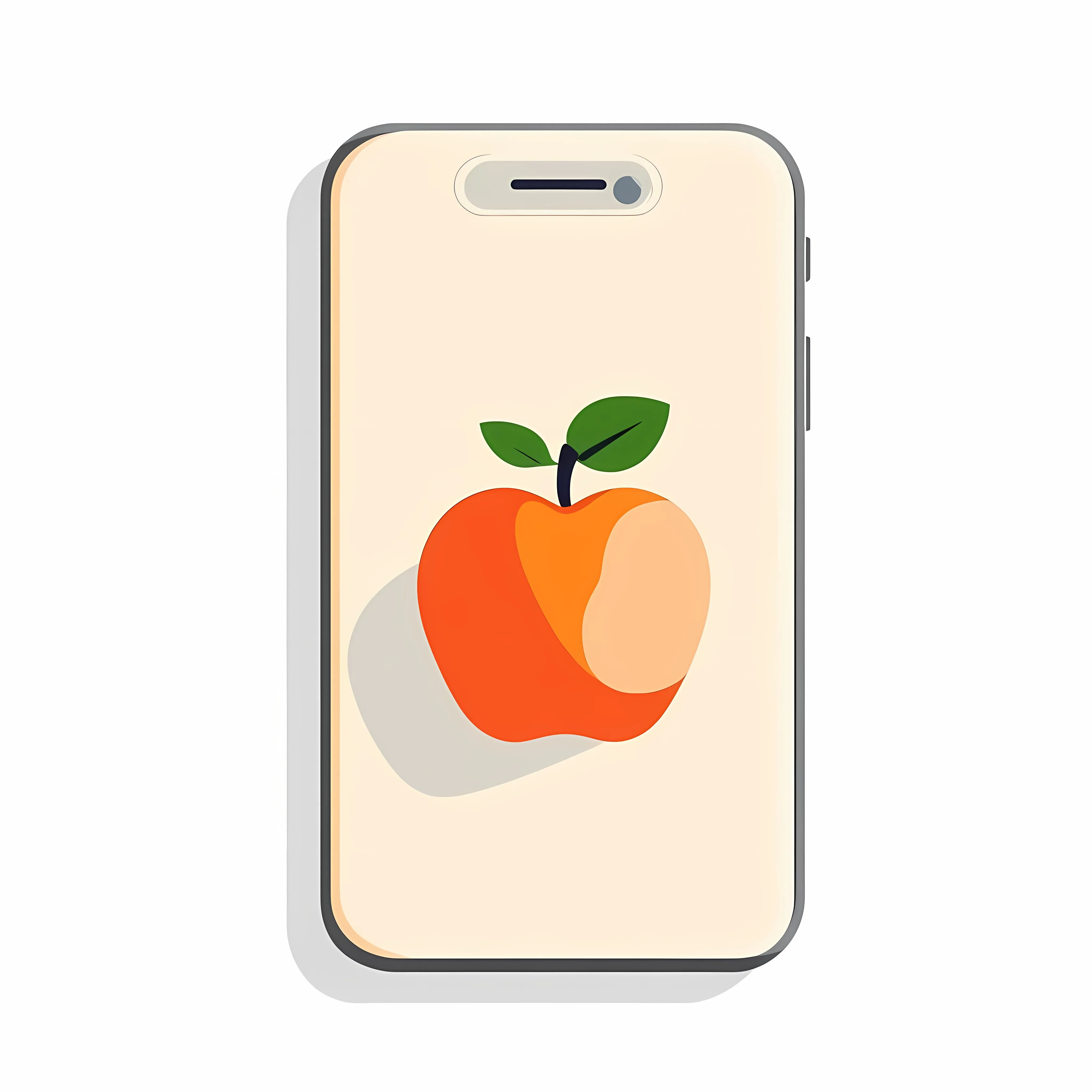 Flat Vector Illustration of Apple on White Background — free download from Dotvec