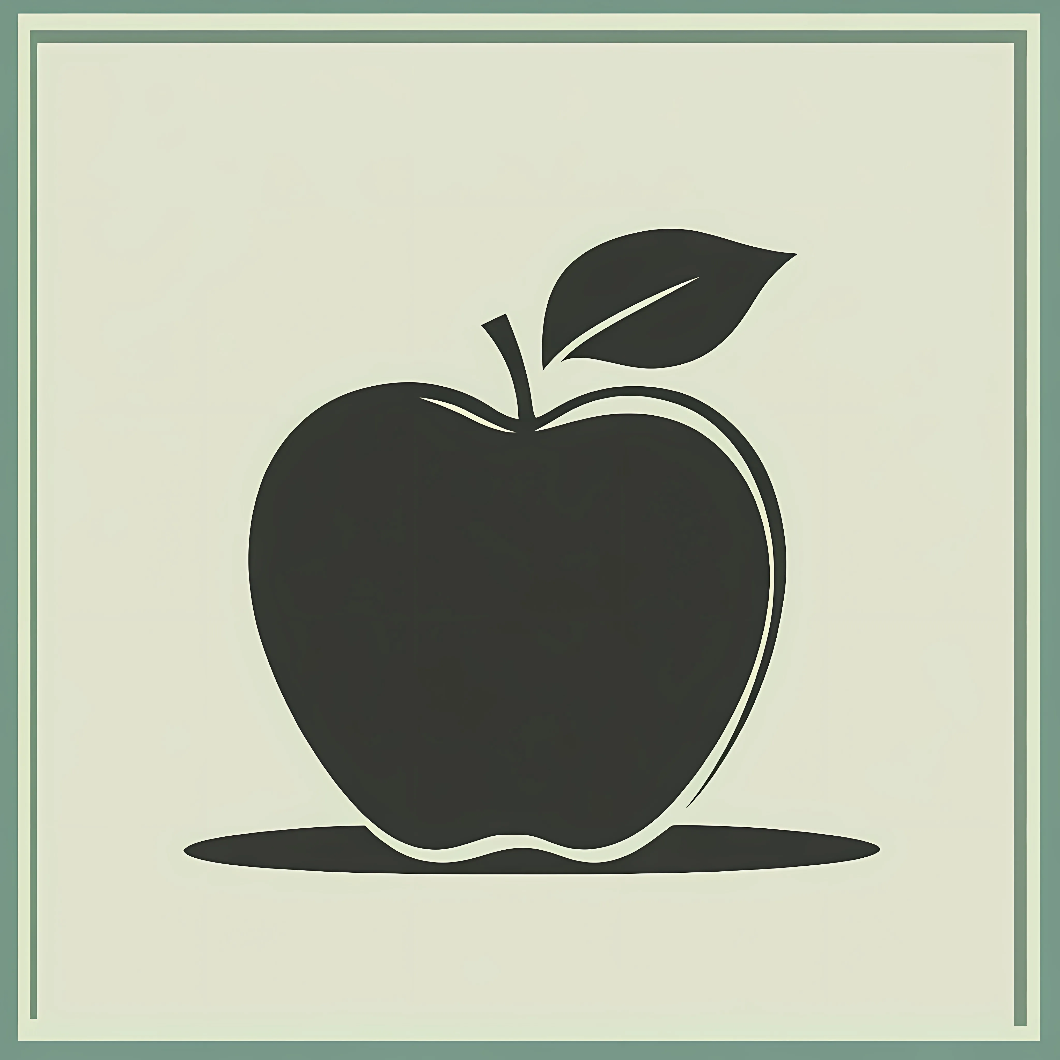 Apple Silhouette Vector Illustration Art — free download from Dotvec