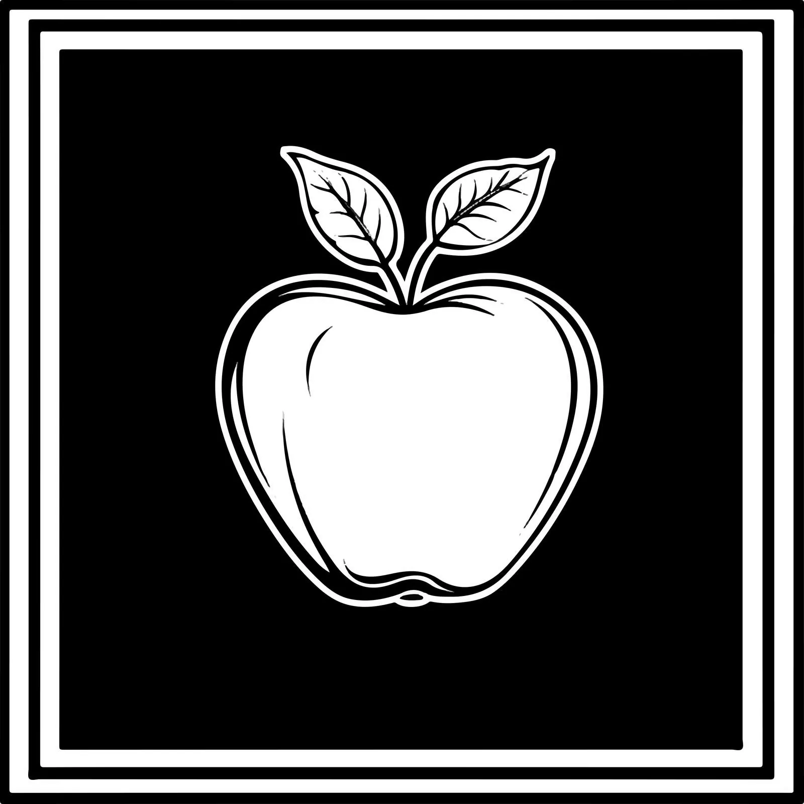 Apple Silhouette Flat Vector Illustration — free download from Dotvec