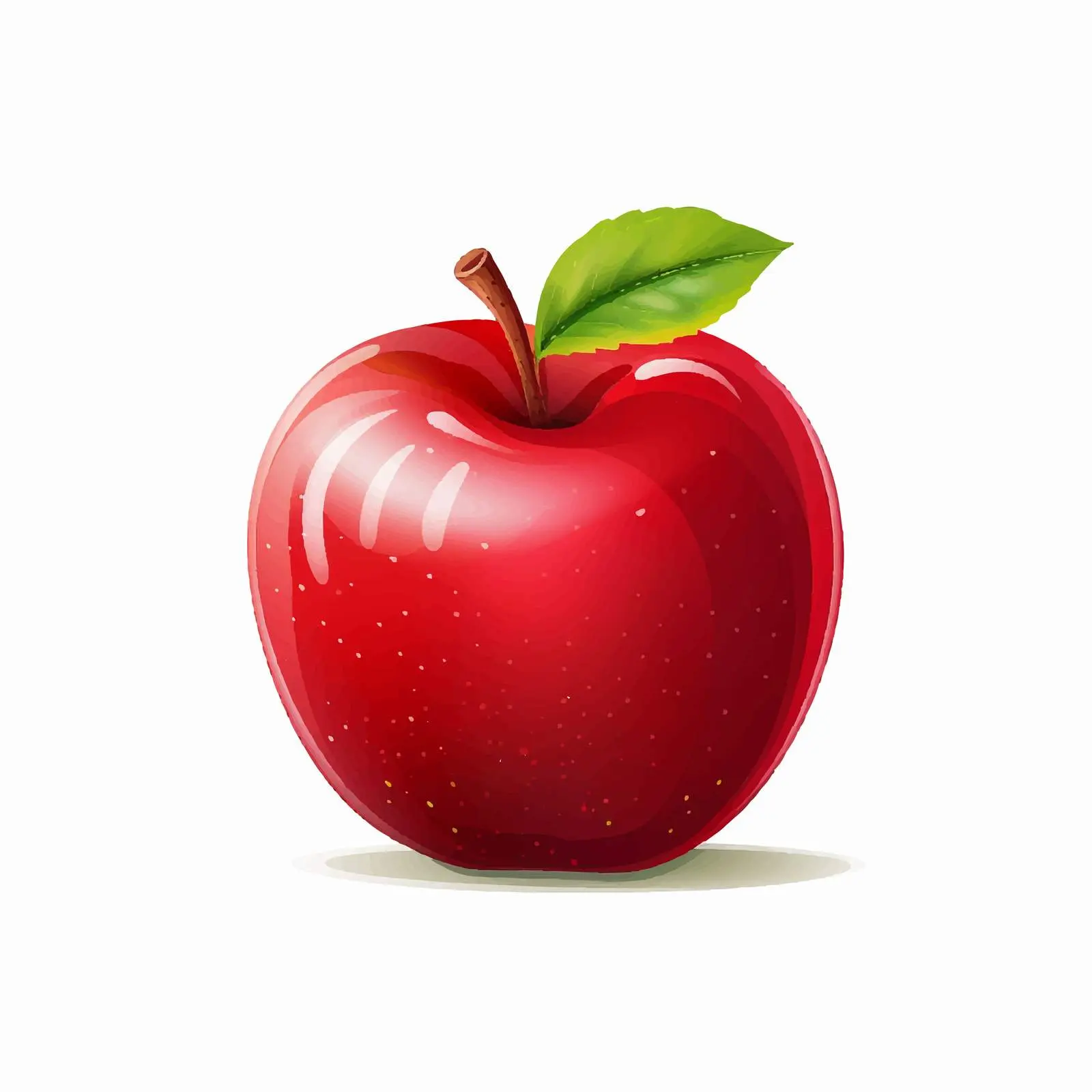 Top View Apple Vector Illustration on White Background — free download from Dotvec