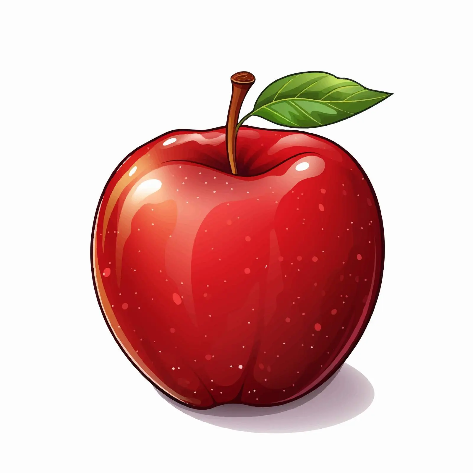 Top View Apple Vector Illustration — free download from Dotvec
