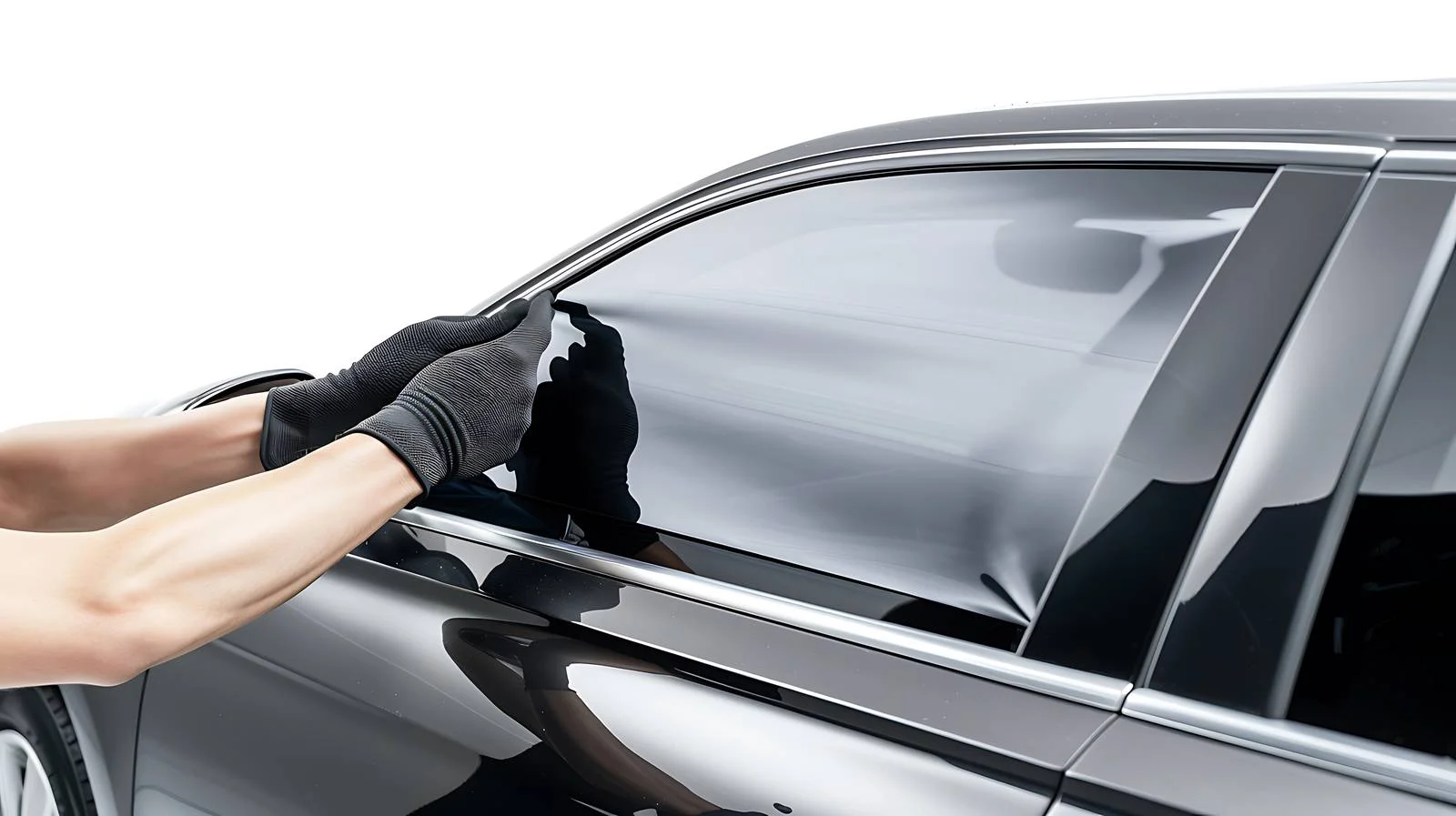 Applying Tinting Foil on Car Window — free download from Dotvec