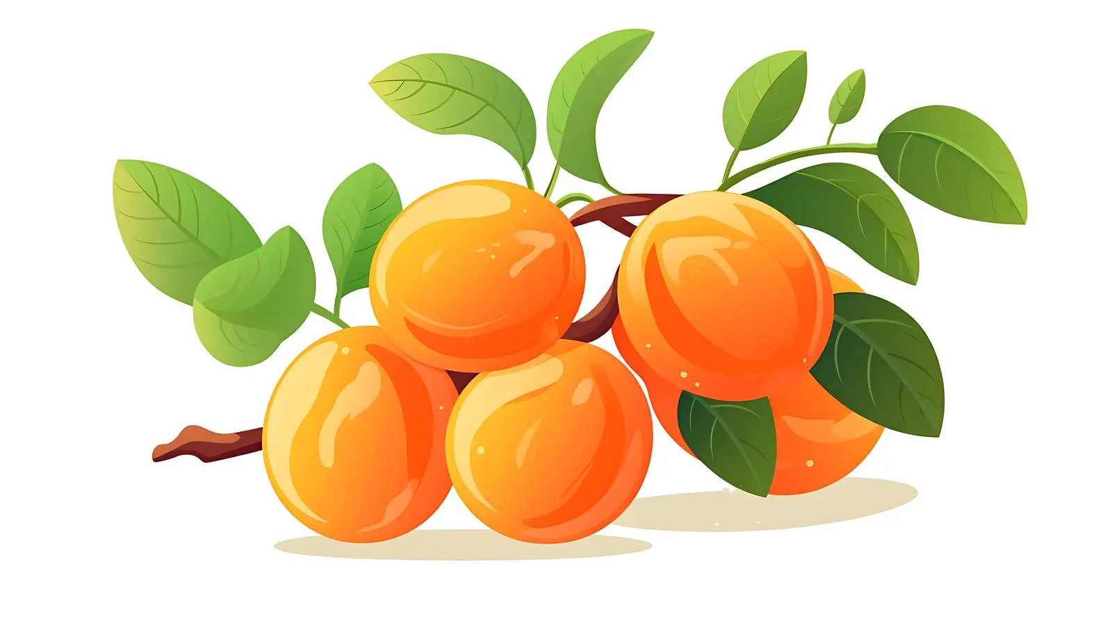 Apricot Vector Illustration — free download from Dotvec