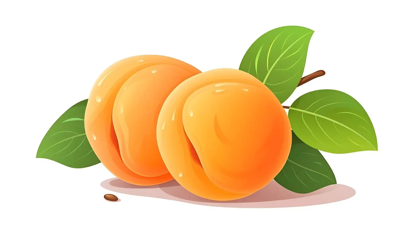 Apricot Illustration Vector Cartoon Isolated — free download from Dotvec