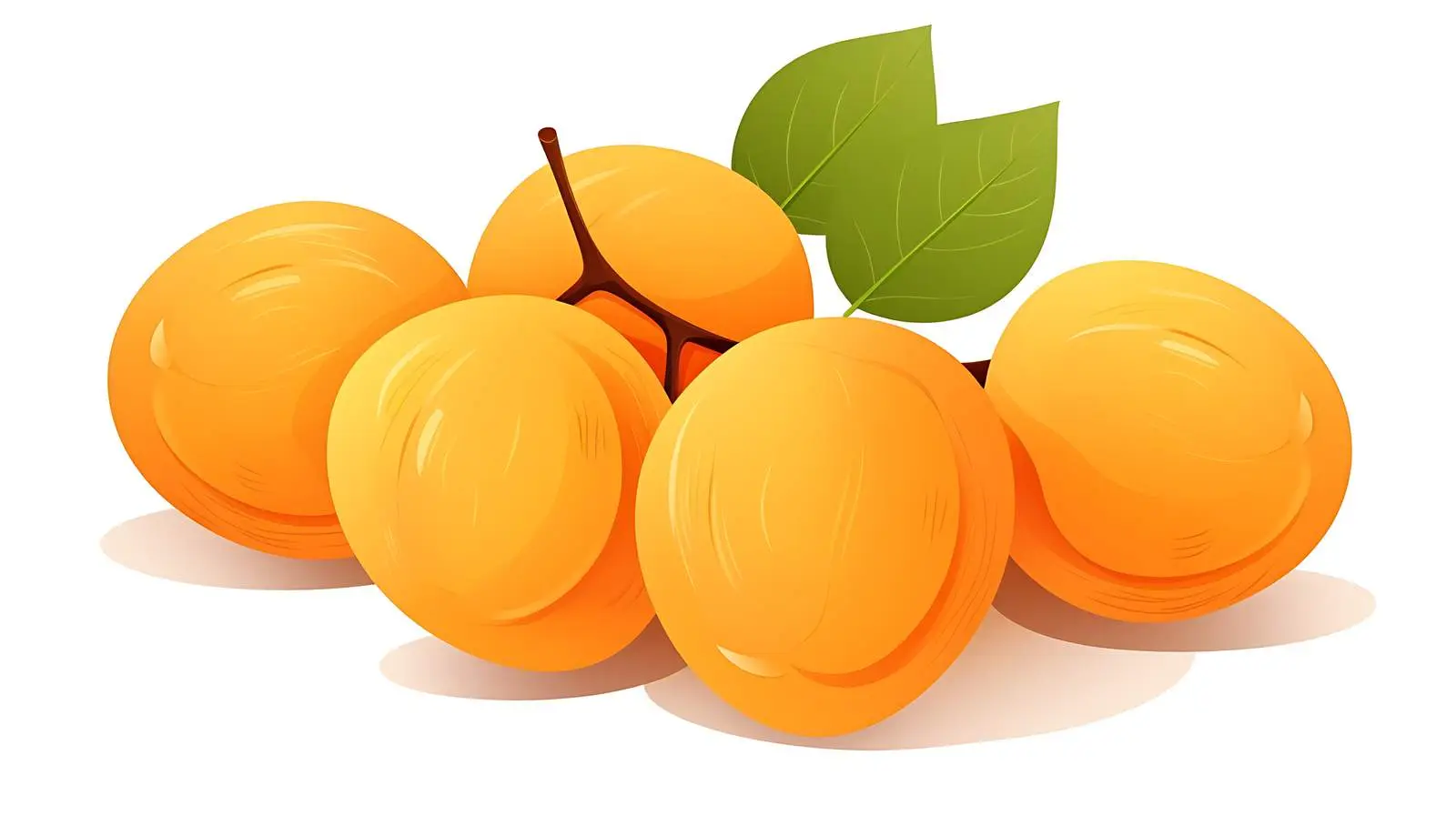 Apricot Vector Illustration — free download from Dotvec