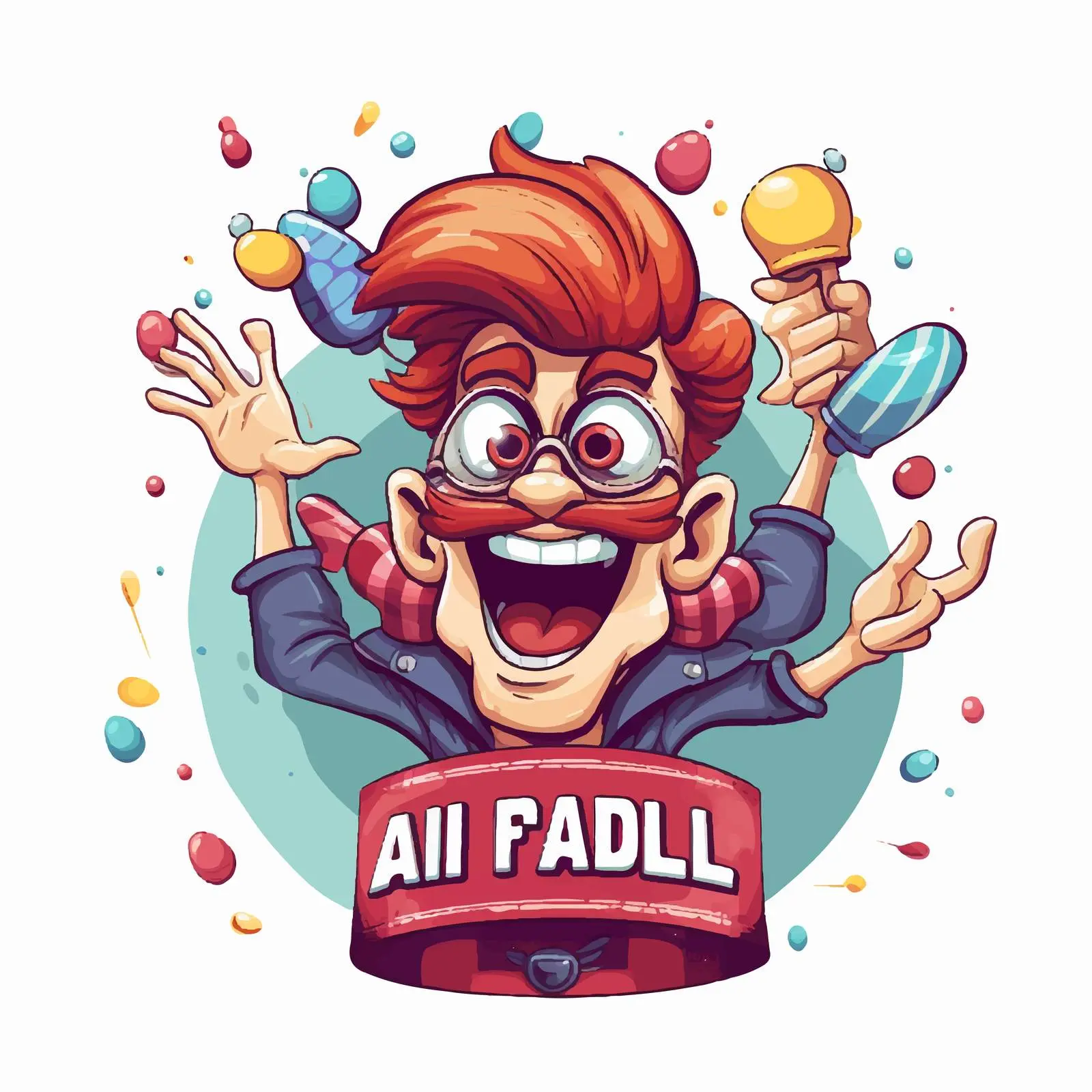 April Fools' Day Celebration Cartoon Vector Illustration — free download from Dotvec