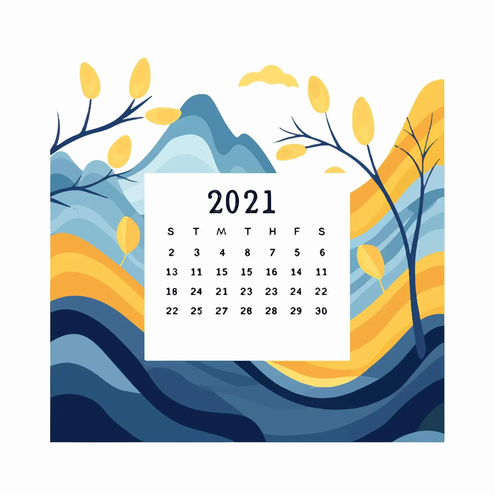 April Business Template for Minimalist Advertising – free branding template image from Dotvec