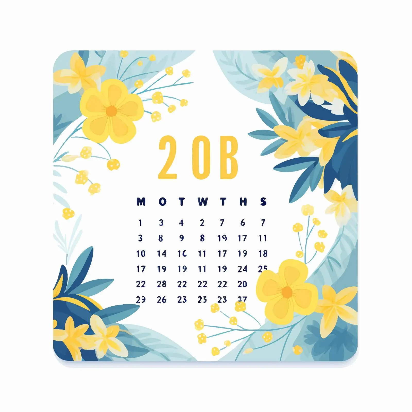 April Business Template for Minimalist Advertising — free download from Dotvec