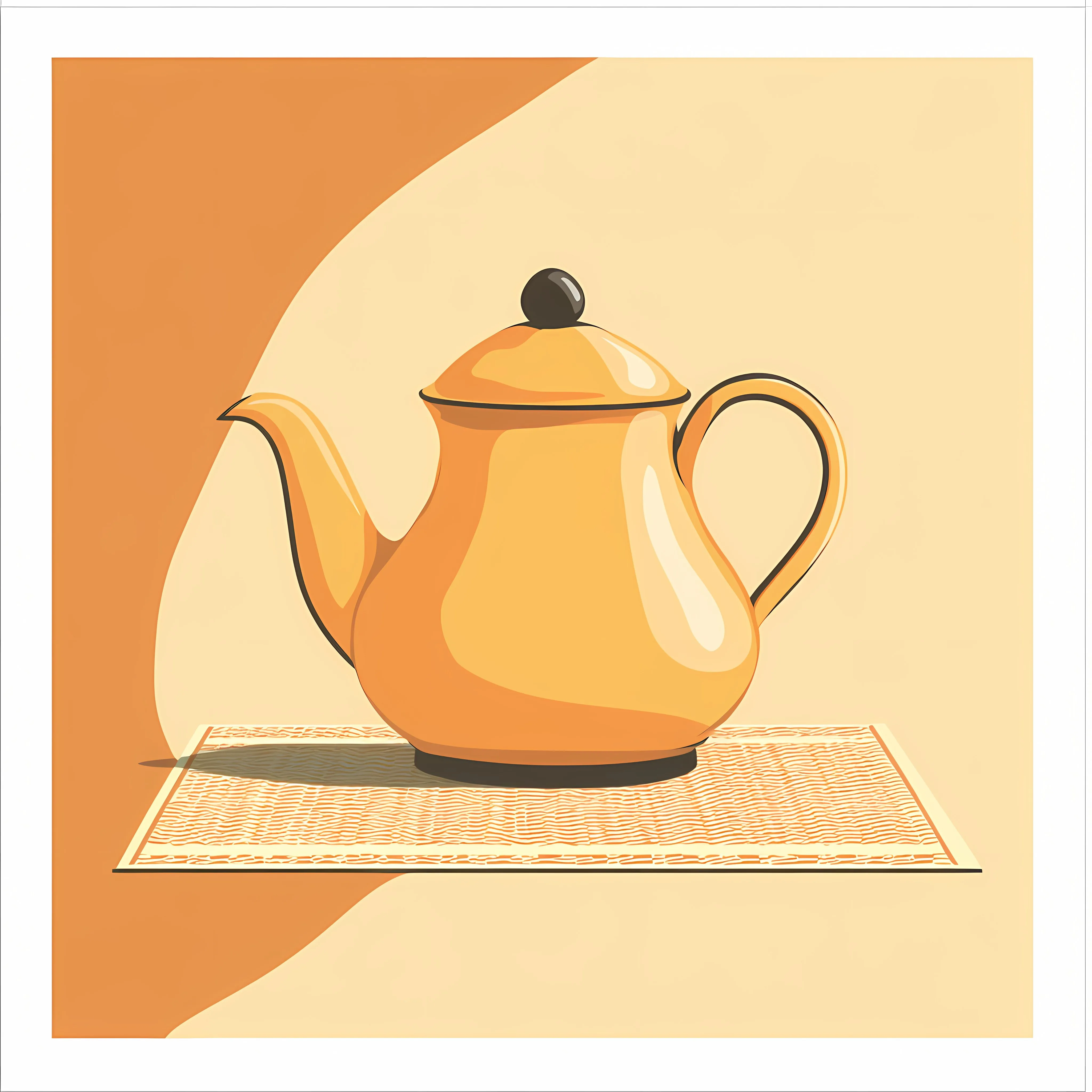 Flat Vector Illustration of Arab Tea Kettle – free social gatherings image from Dotvec