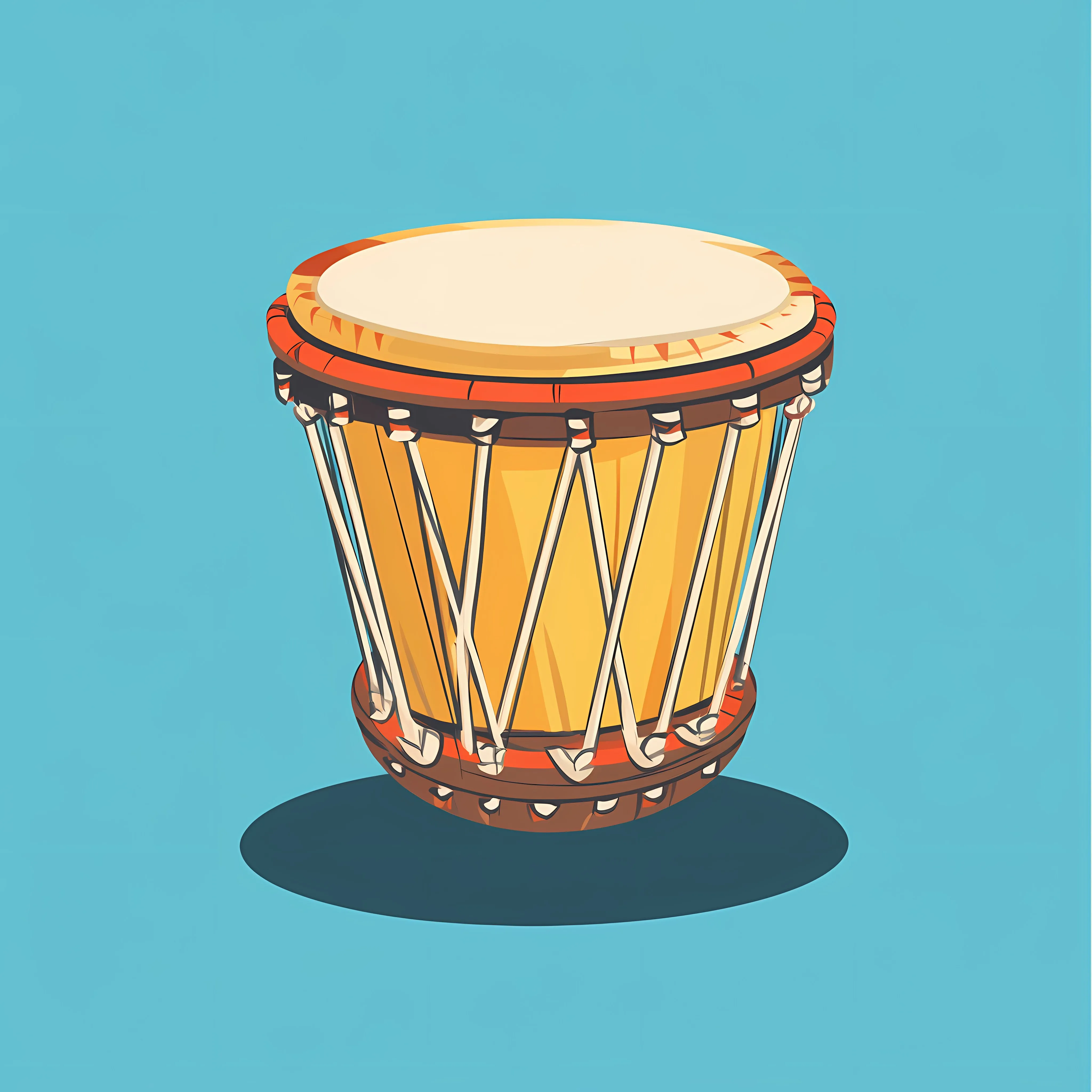 Arabic Drum Instrument Vector Illustration — free download from Dotvec