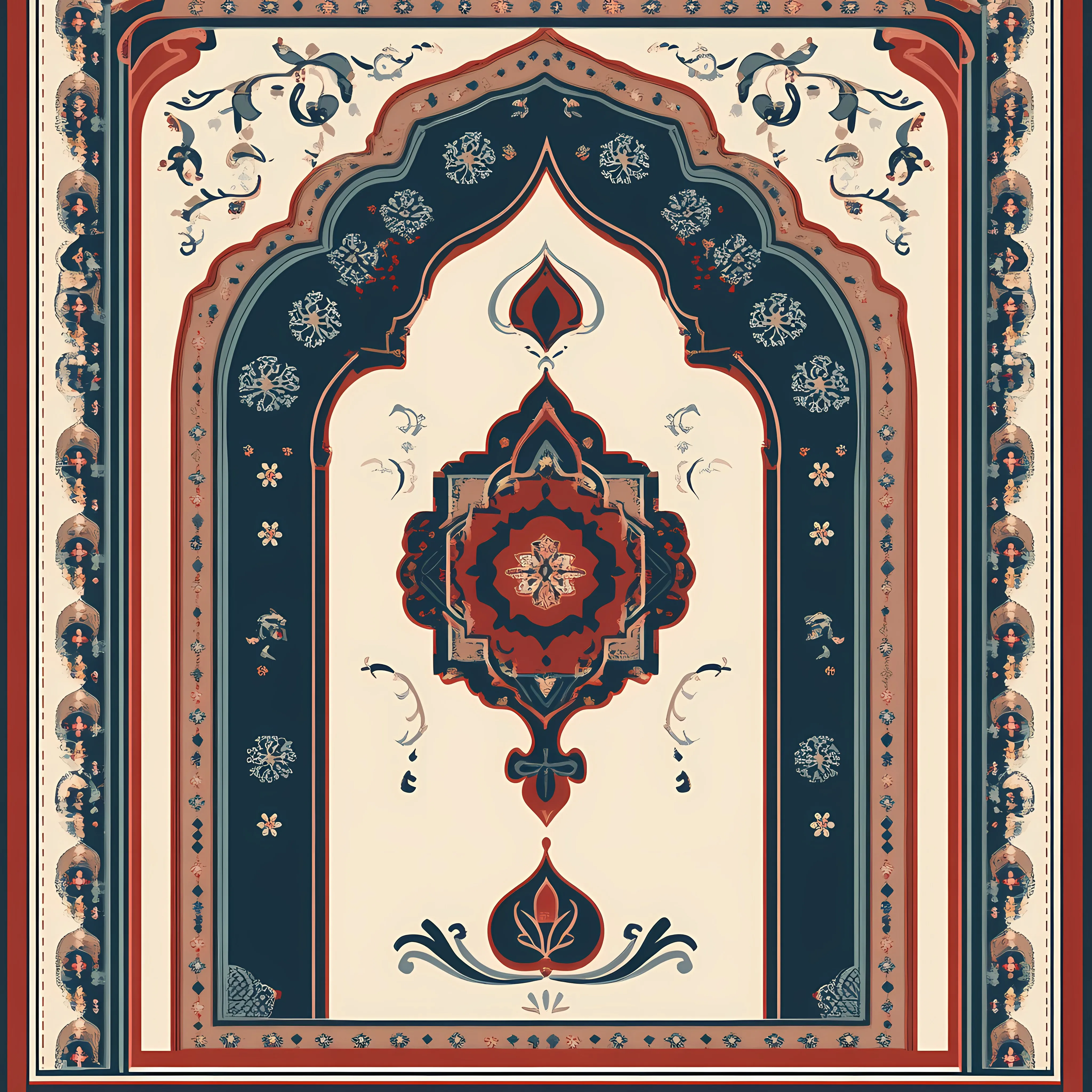 Arabic Prayer Mat Flat Vector Illustration — free download from Dotvec