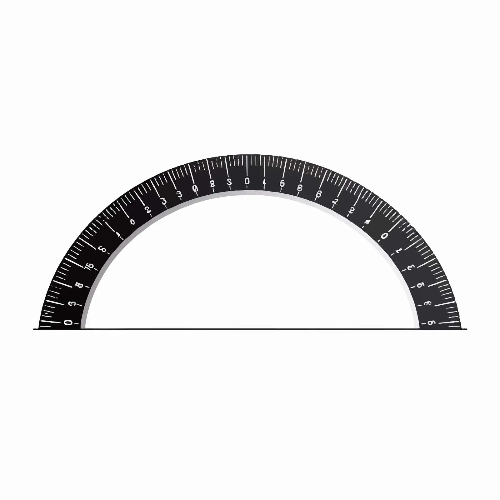 Arc Ruler Cartoon Vector Illustration – free ruler image from Dotvec