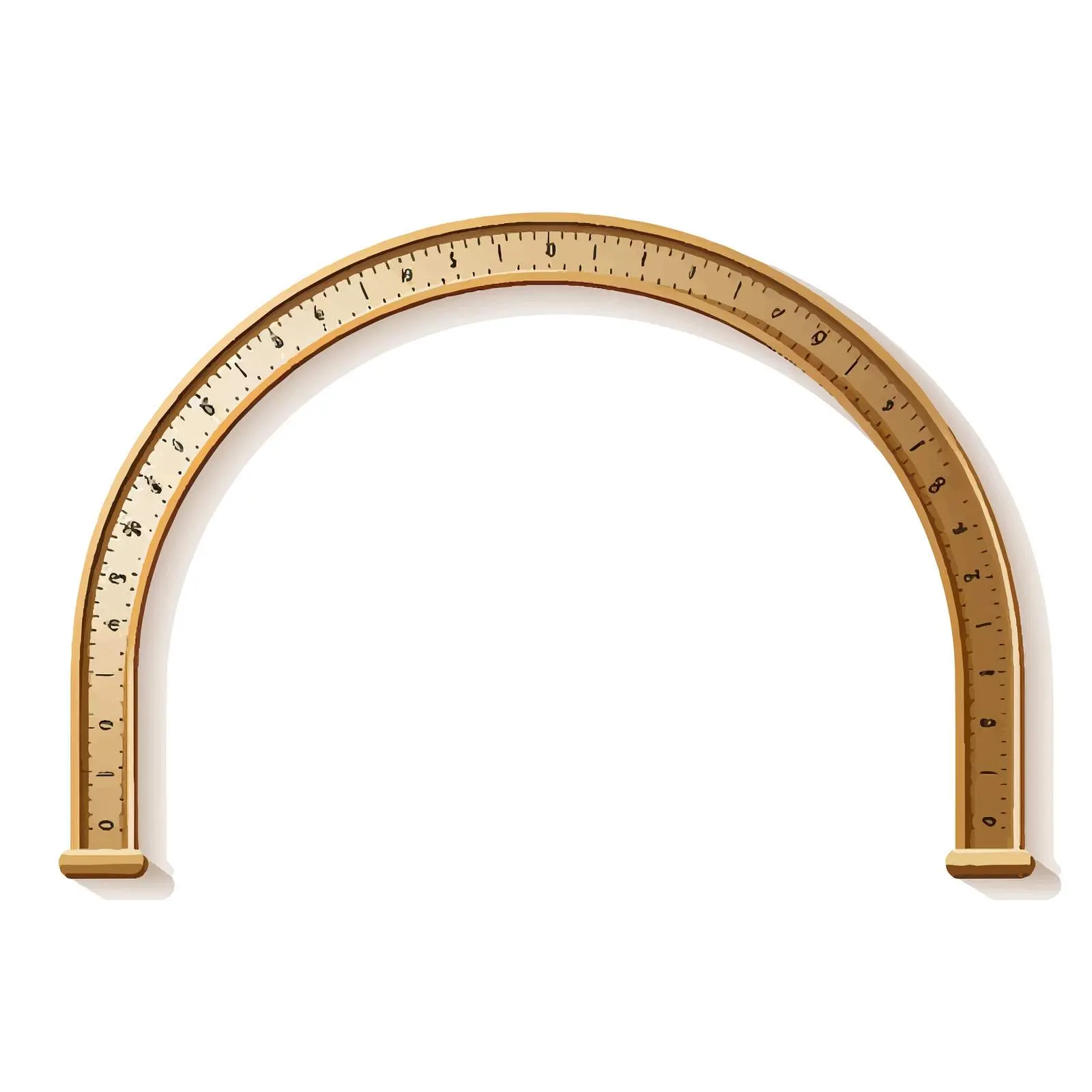 Cartoon Arc Ruler Vector Illustration free images image from Dotvec