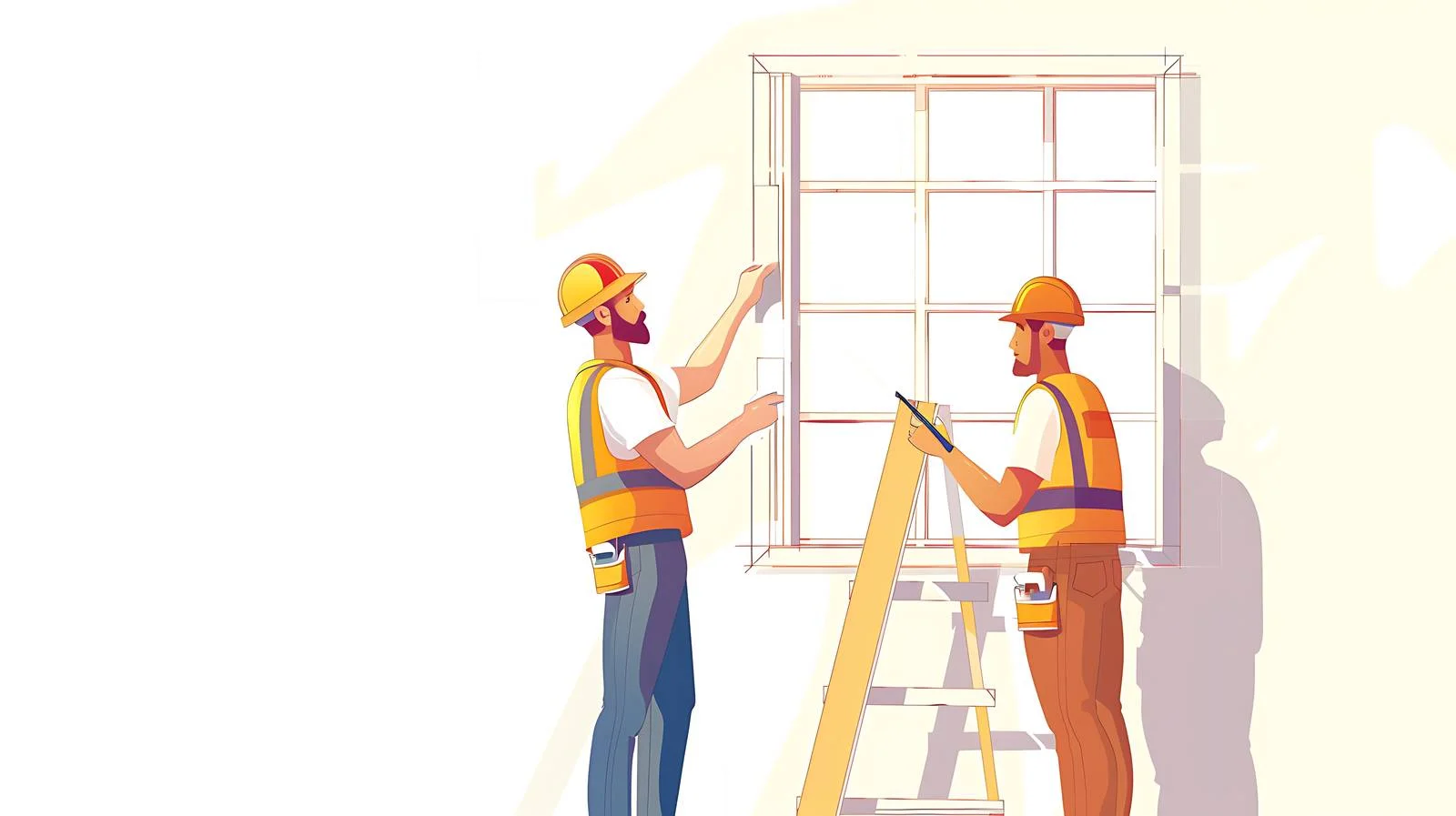 Measuring Window on Construction Site — free download from Dotvec