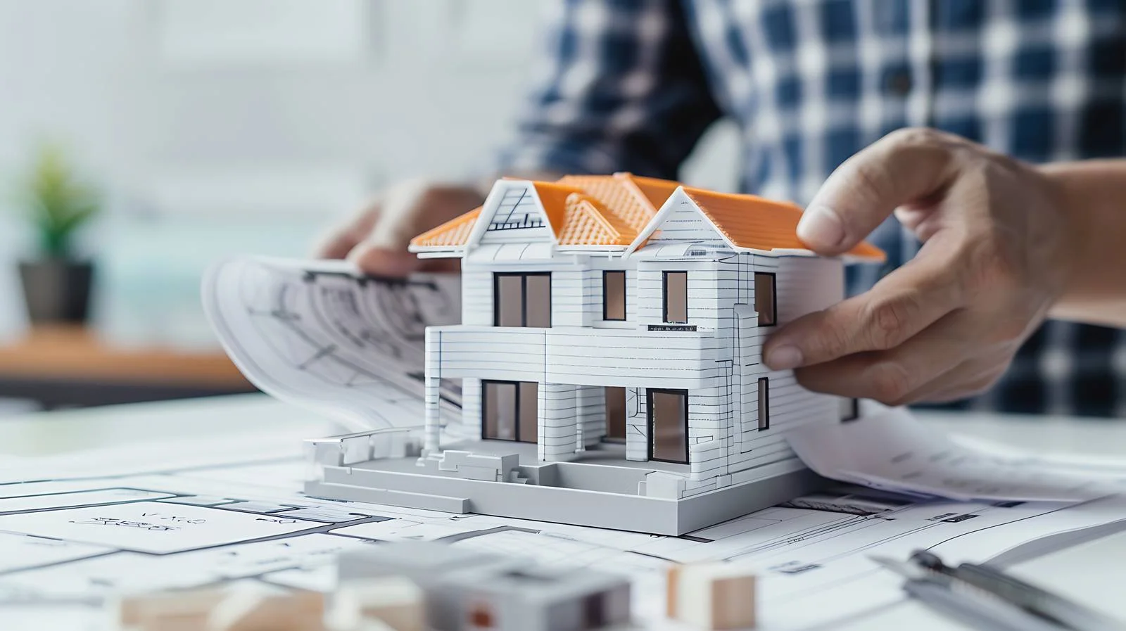 Architect Engineer Mini House Model Pickup — free download from Dotvec