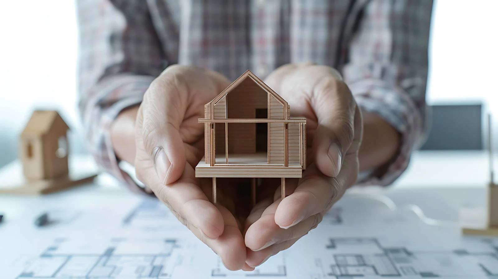 Construction Professionals Protect Mini House — free download from Dotvec