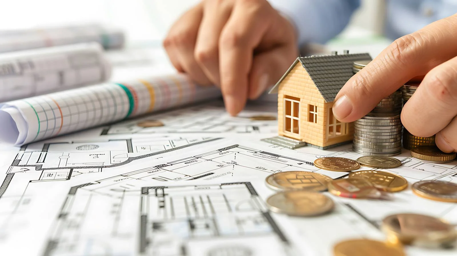 Architect Protect House with Money — free download from Dotvec