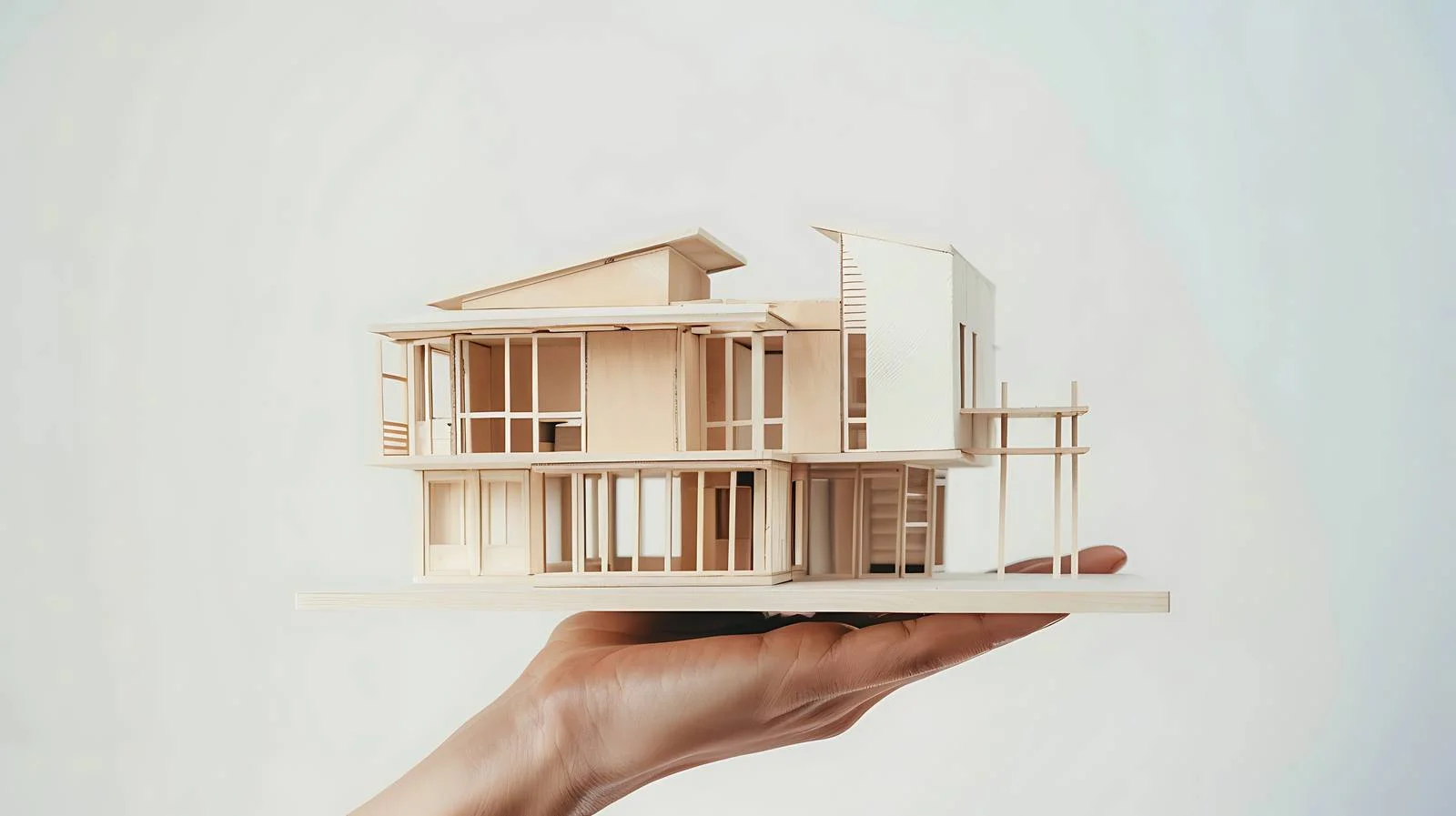 Architect Holds House Model - Construction Concept — free download from Dotvec