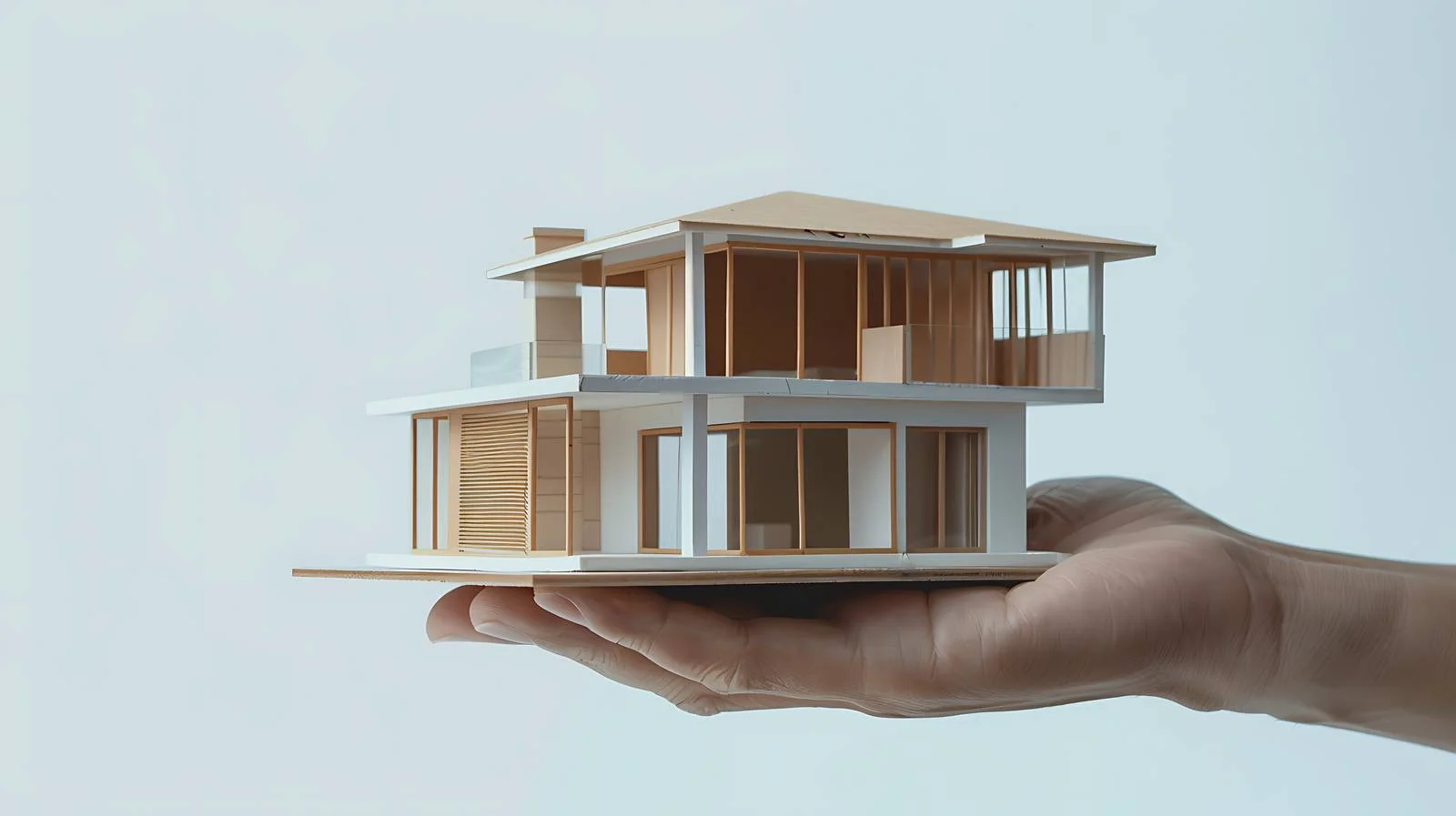 Architect Holds House Model for Presentation — free download from Dotvec