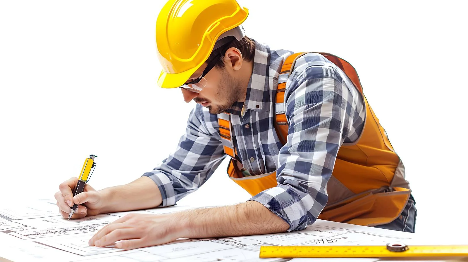 Architect Engineer Reading, Design, Blueprint Work — free download from Dotvec