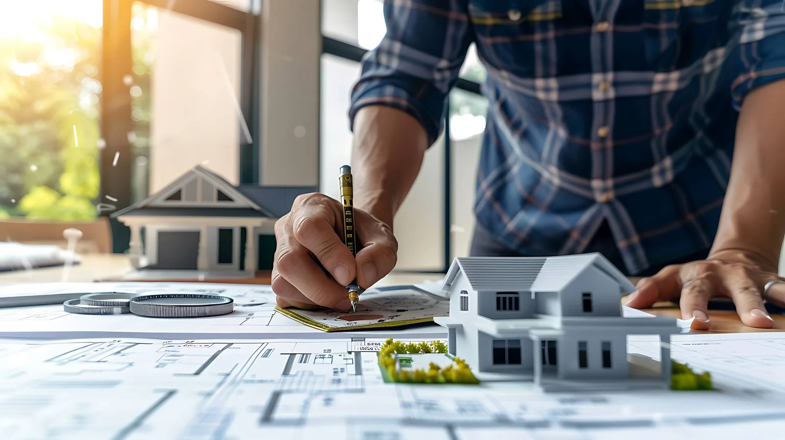Architect Engineer Compass Drawing Design Work — free download from Dotvec