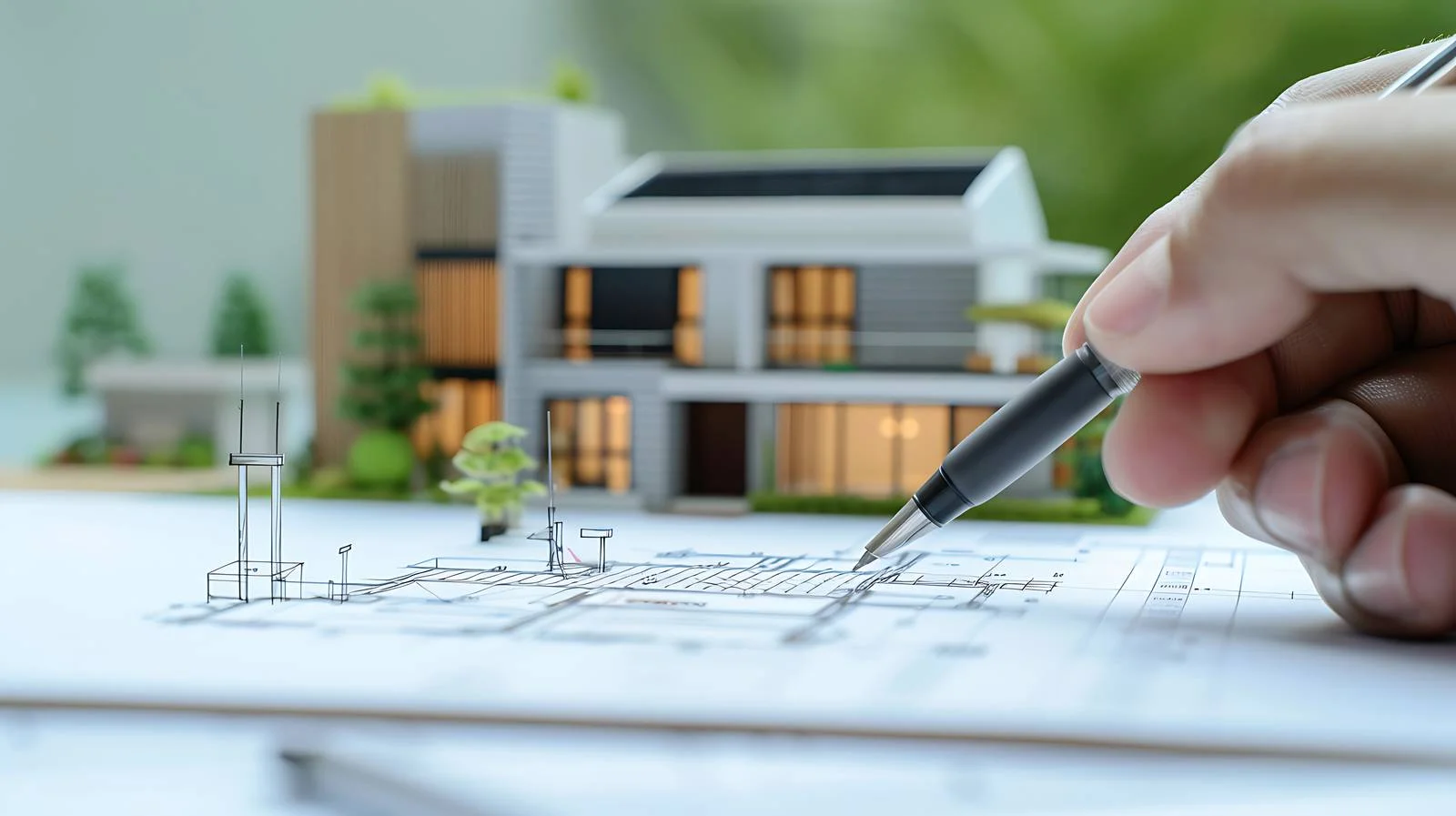 Professional Architect Drawing with Pen — free download from Dotvec