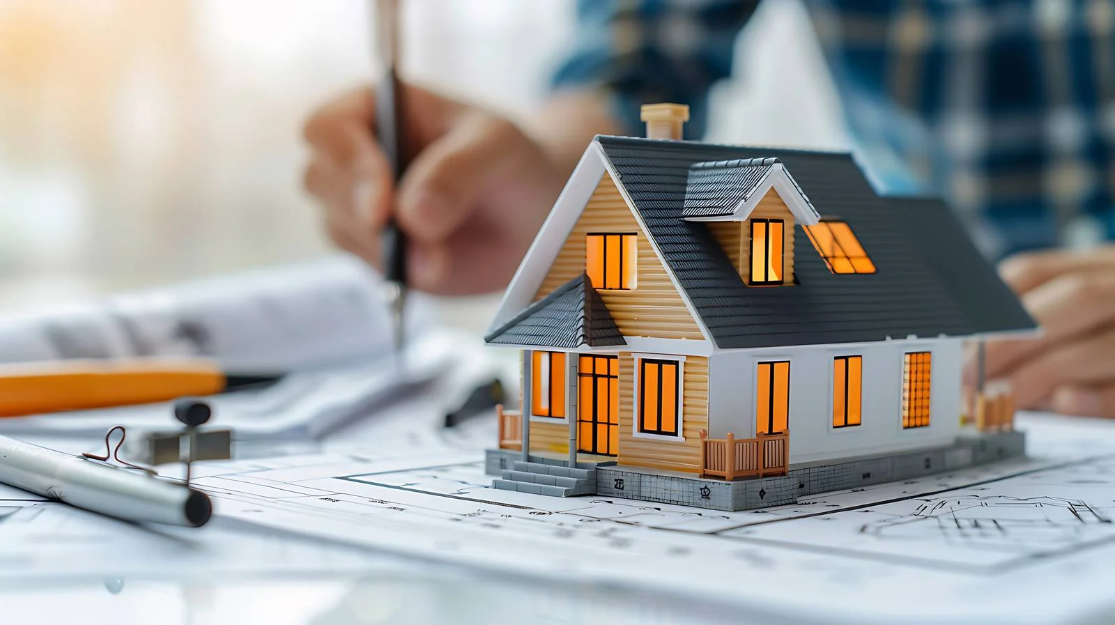 Professional Architecture Pen Sketch — free download from Dotvec