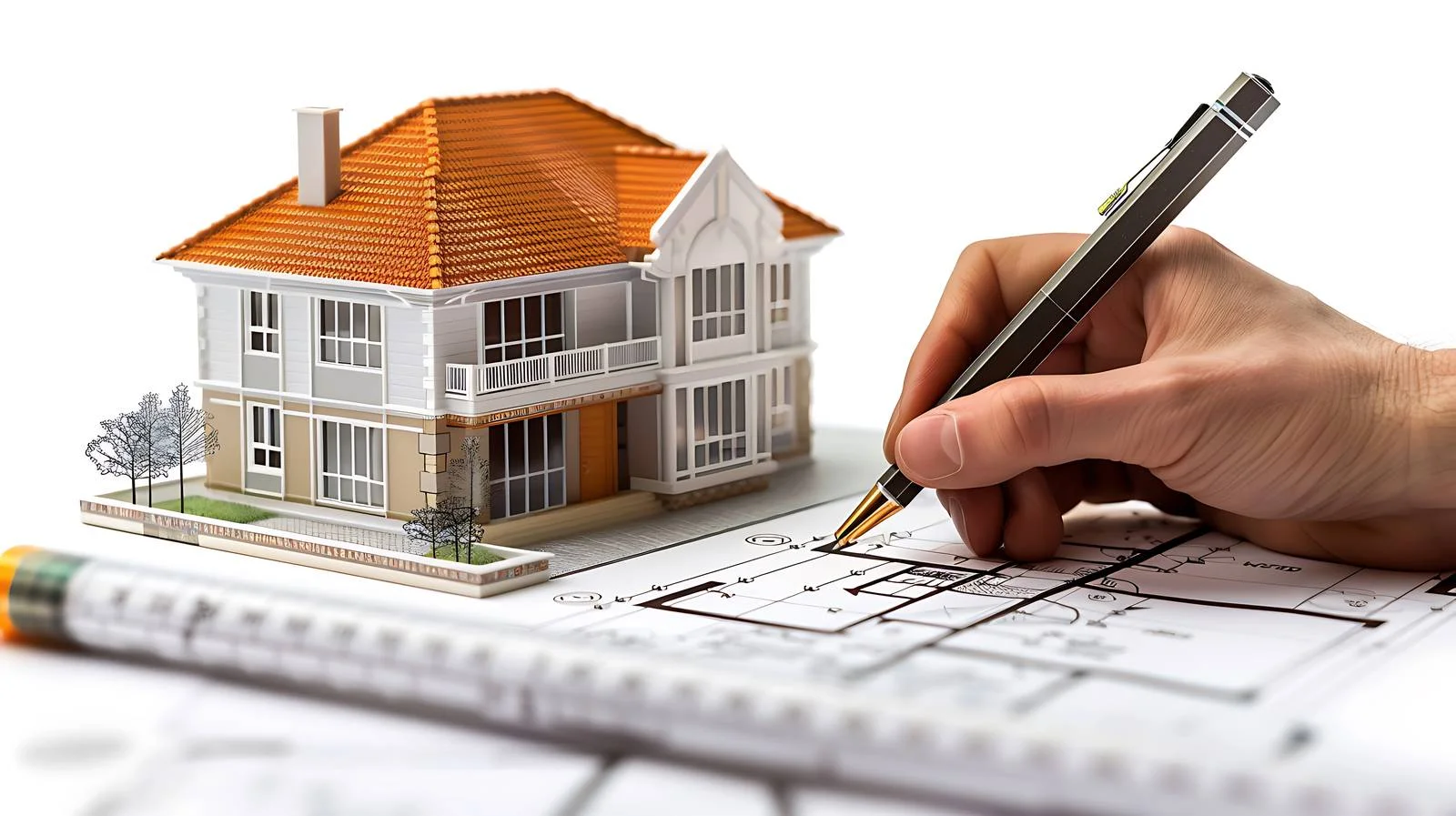 Professional Architect Drawing Design Blueprint — free download from Dotvec