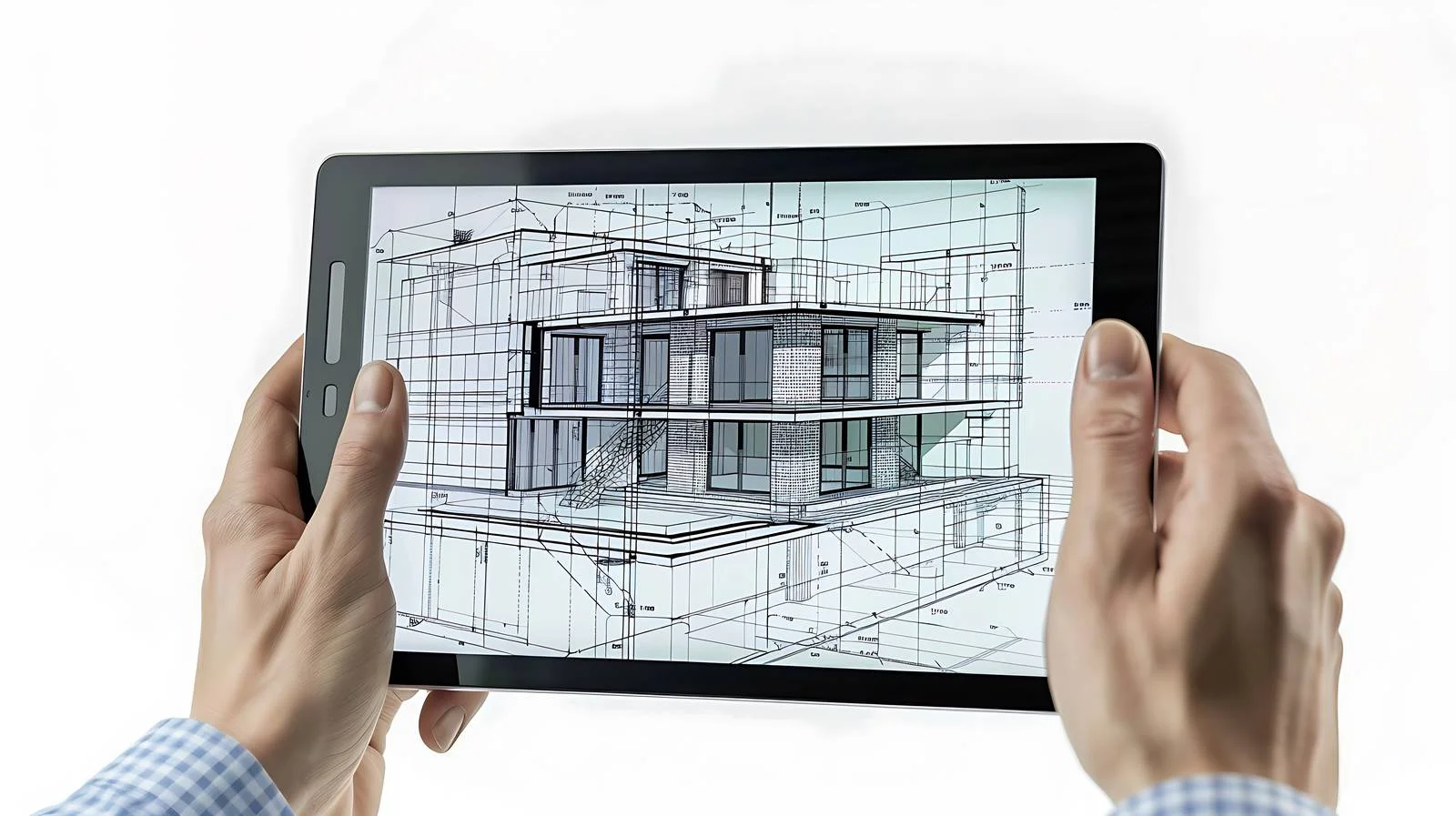 Architect Working with House Drawings — free download from Dotvec