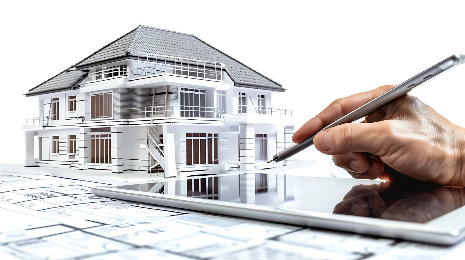 Architect Engineering House Drawings Collaboration — free download from Dotvec