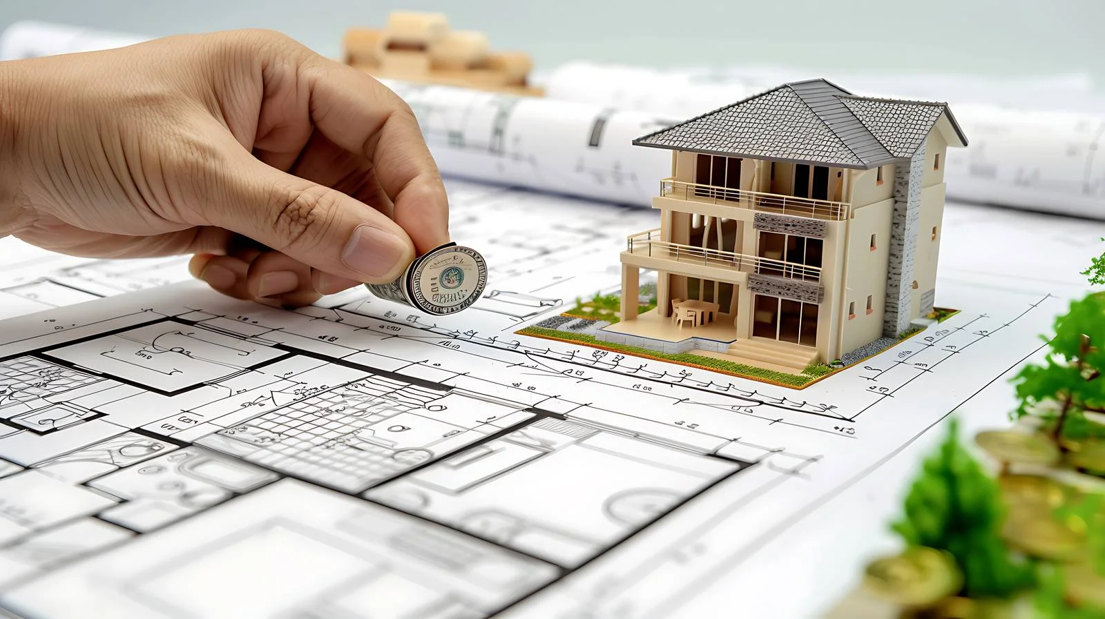 Architect Invests in Home Savings Concept – free saving money image from Dotvec