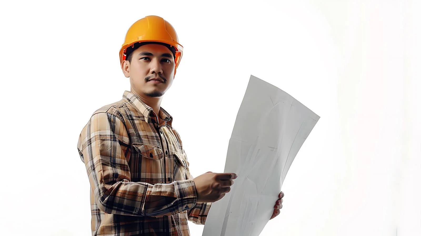 Architect with Construction Plan — free download from Dotvec