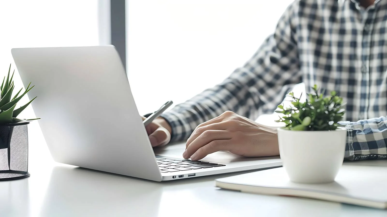 Architect Laptop Inspection in Office — free download from Dotvec